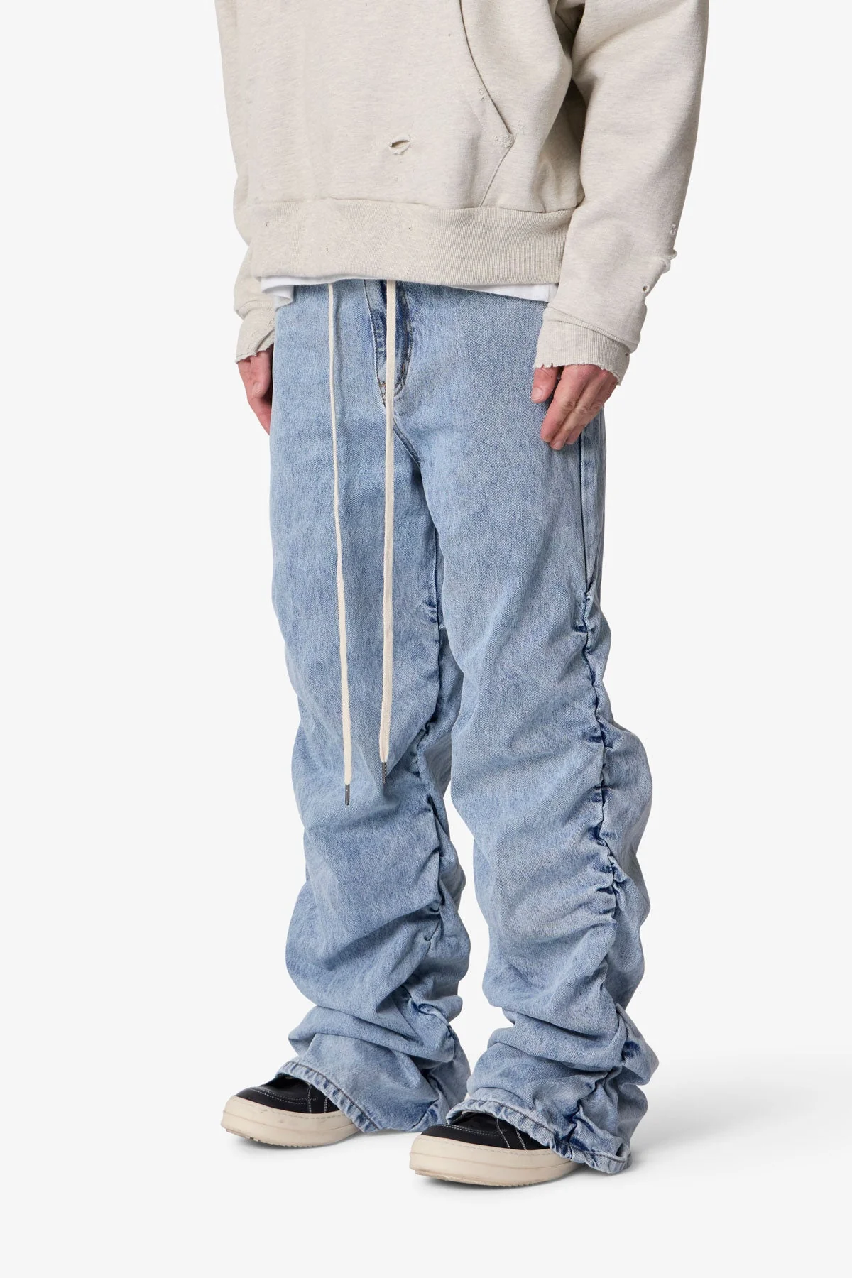 Ruched Denim - Light Blue - Image 3