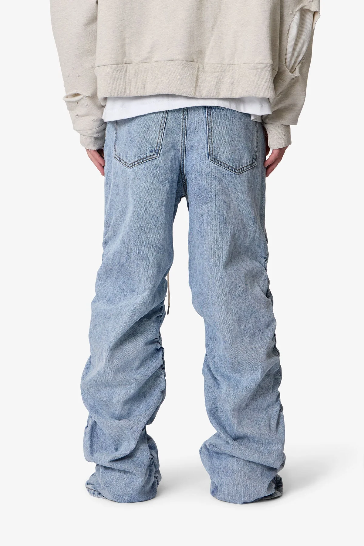 Ruched Denim - Light Blue - Image 5