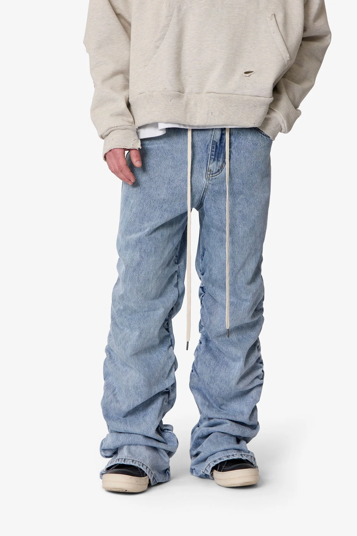 Ruched Denim - Light Blue - Image 6