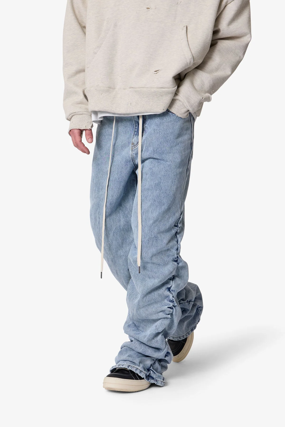 Ruched Denim - Light Blue - Image 7