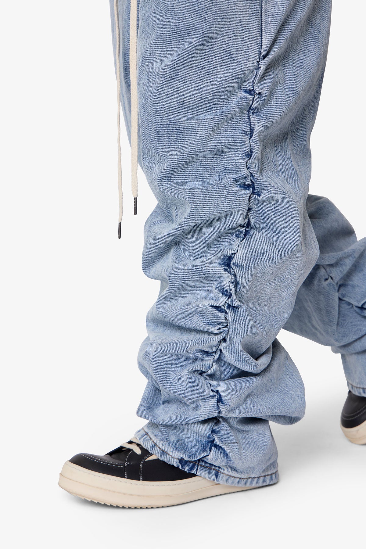 Ruched Denim - Light Blue - Image 8