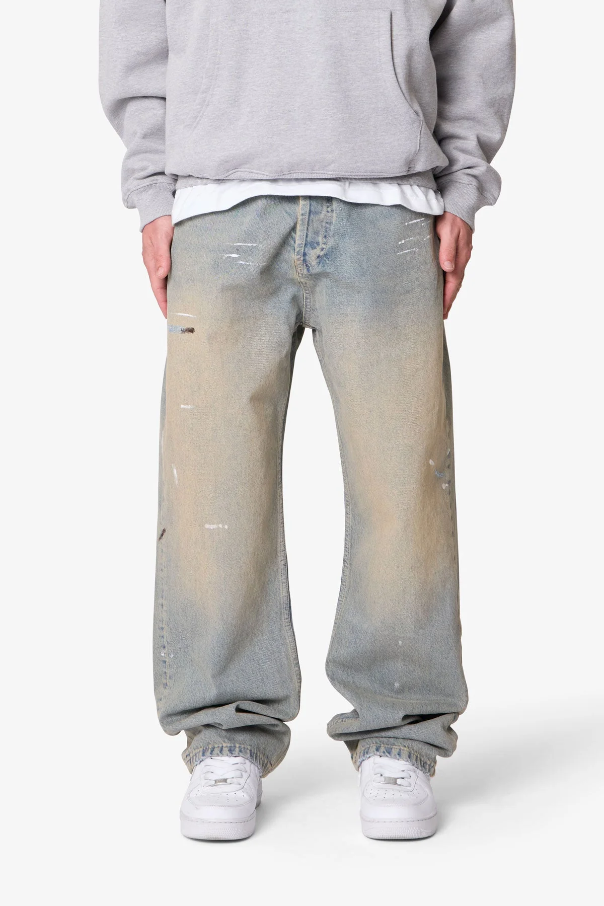 Ultra Baggy Painter Denim - Light Sand Washed Blue - Image 2