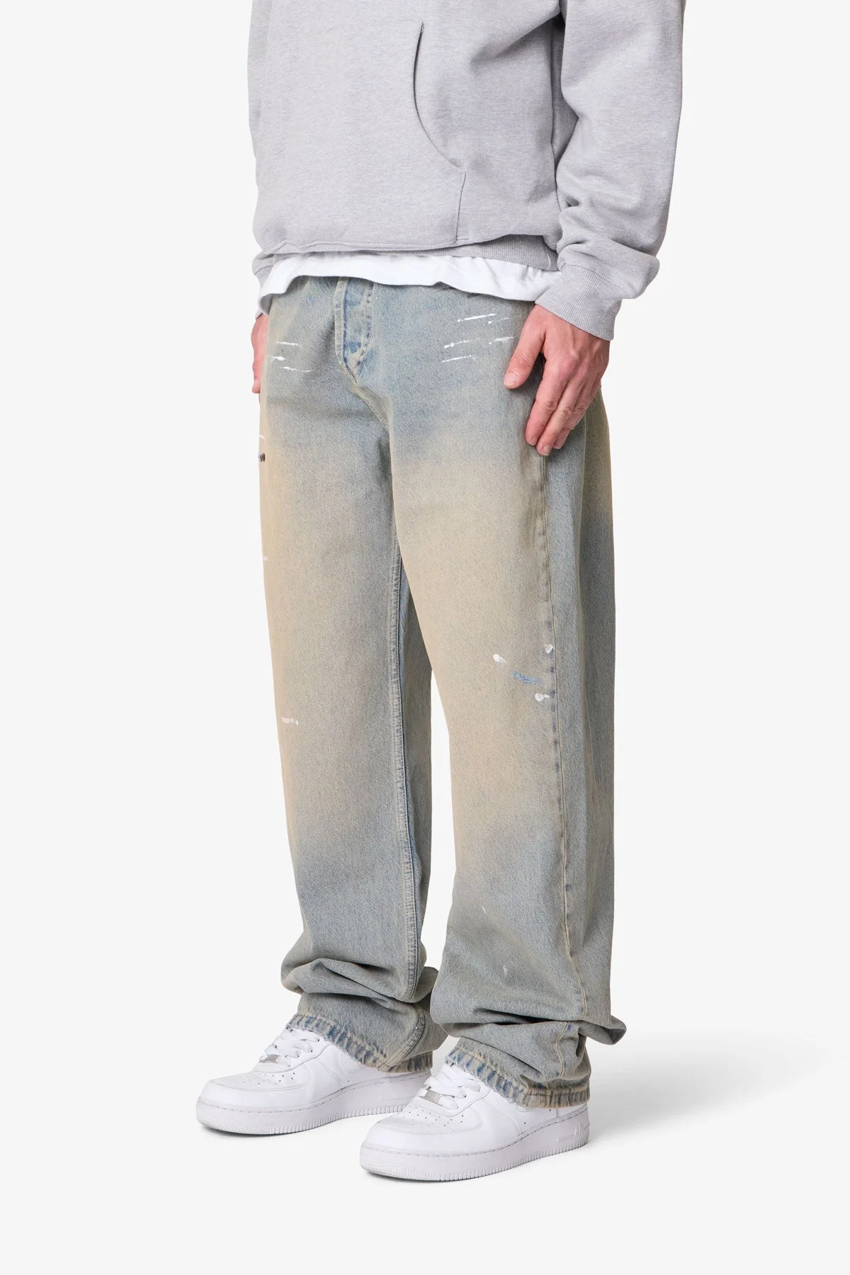 Ultra Baggy Painter Denim - Light Sand Washed Blue - Image 3