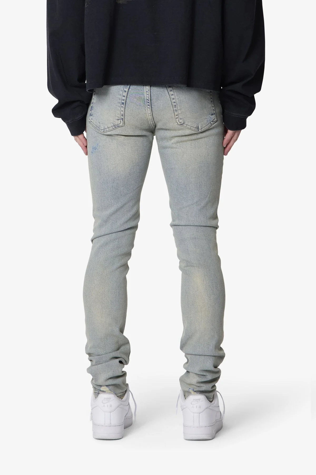 Shredded Skinny Denim - Blue - Image 5