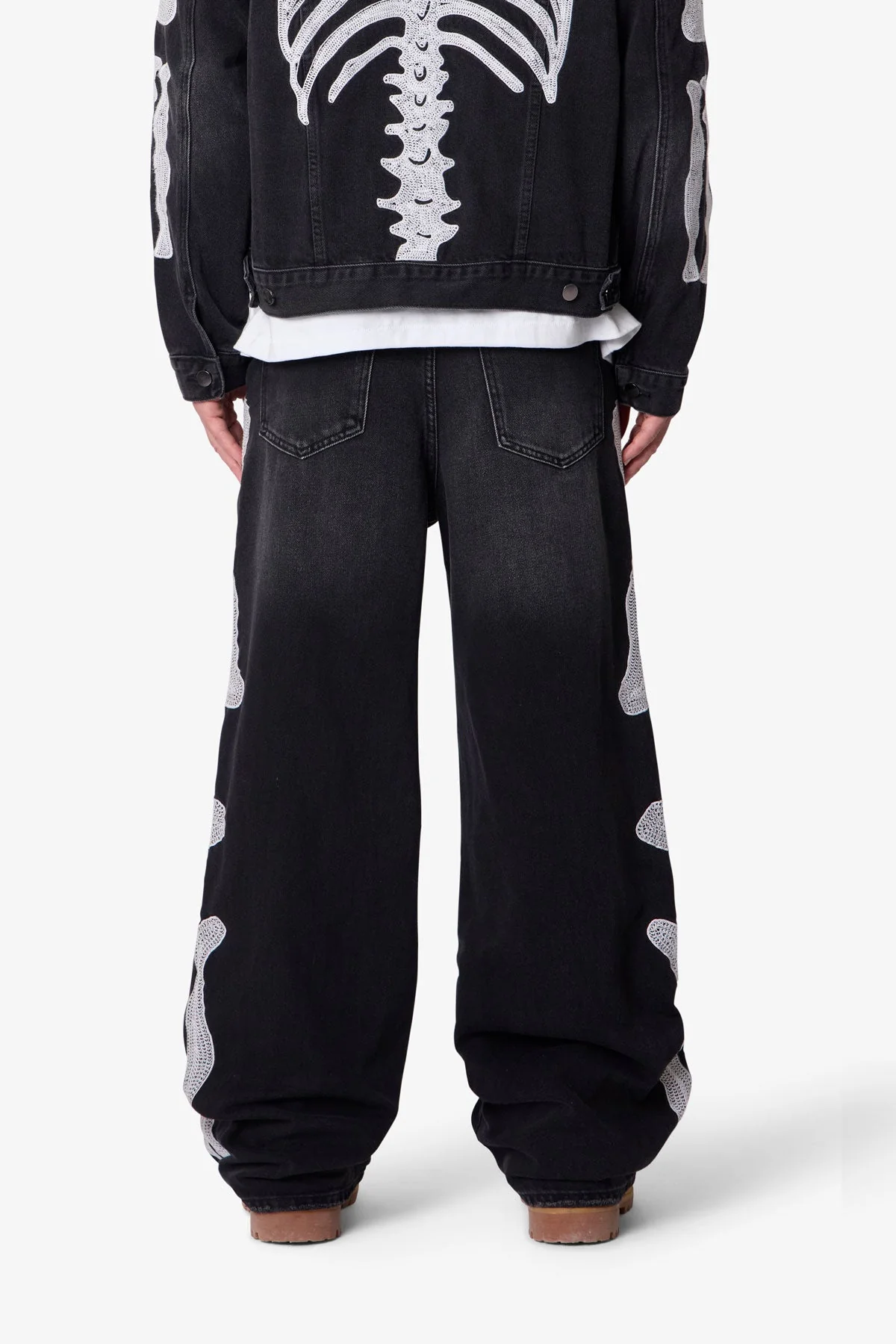 Skeleton Ultra Baggy Denim - Washed Black - Image 5