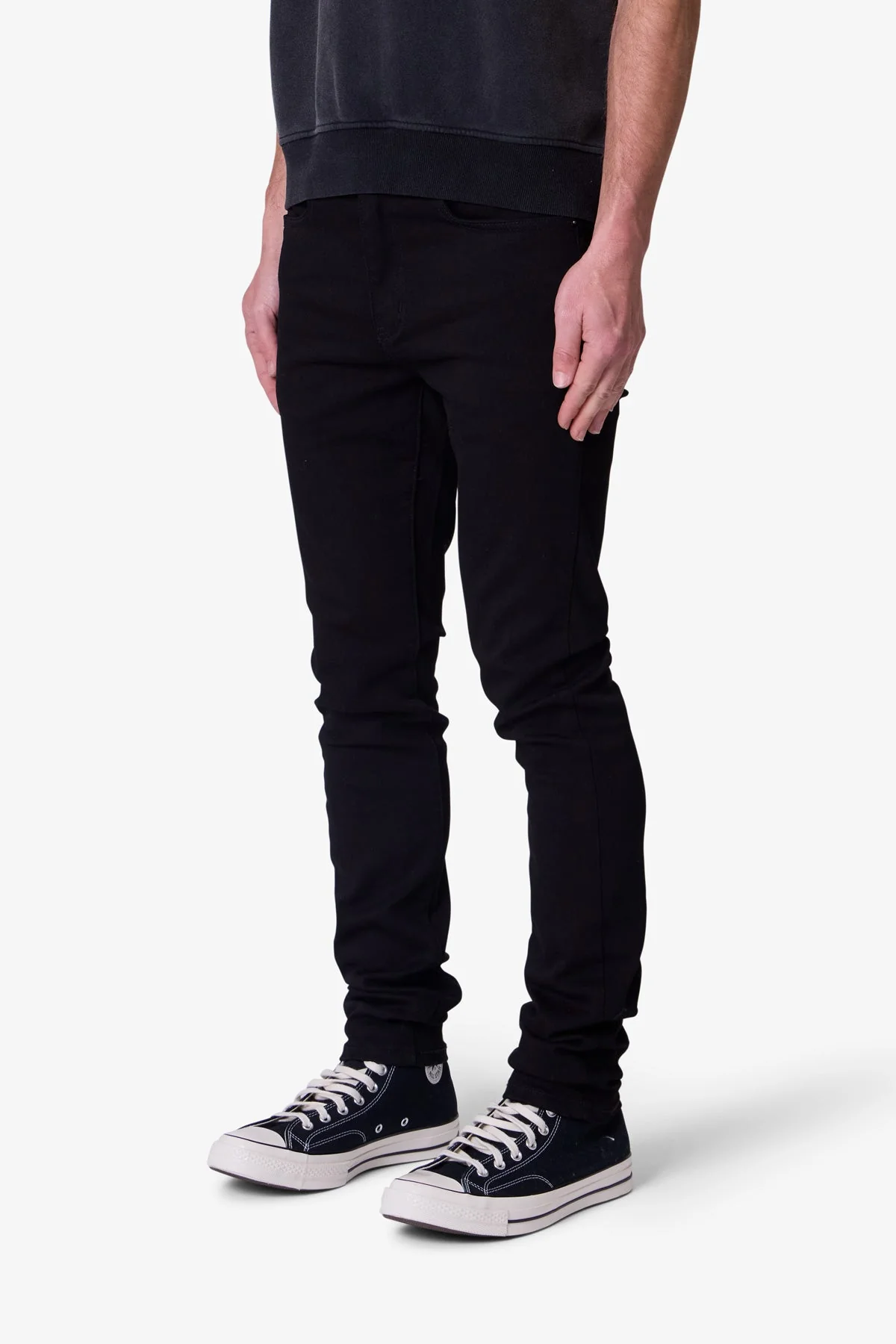 Raw Skinny Denim - Rinsed Black - Image 3