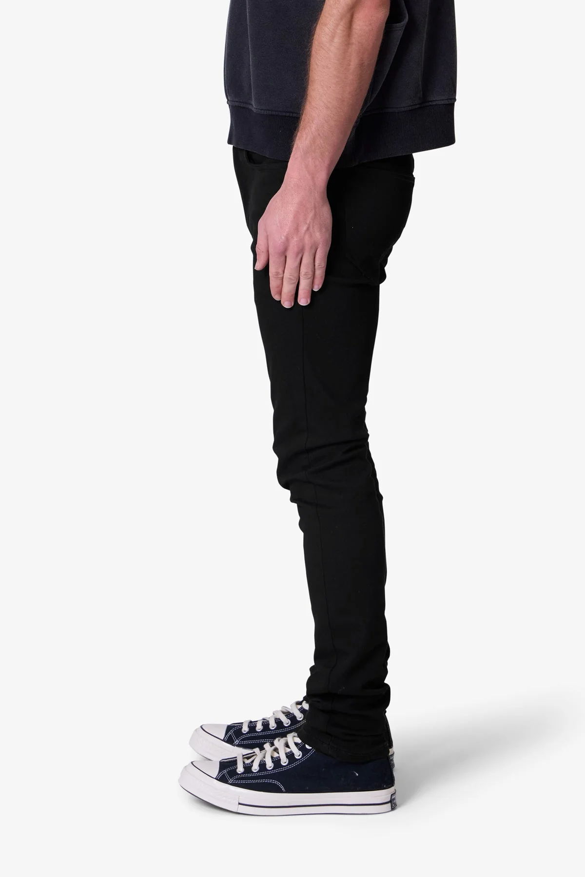 Raw Skinny Denim - Rinsed Black - Image 4