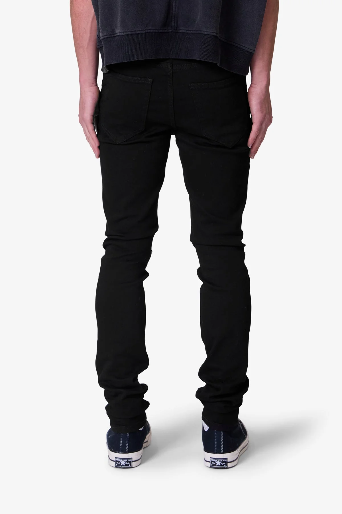 Raw Skinny Denim - Rinsed Black - Image 5