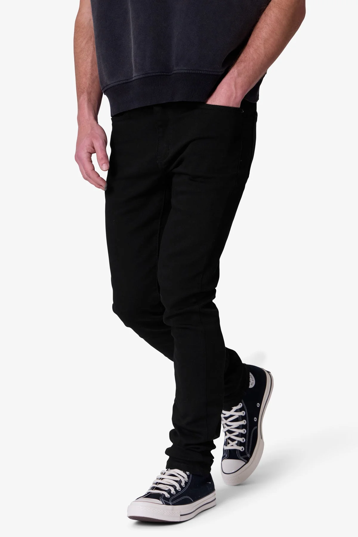Raw Skinny Denim - Rinsed Black - Image 6
