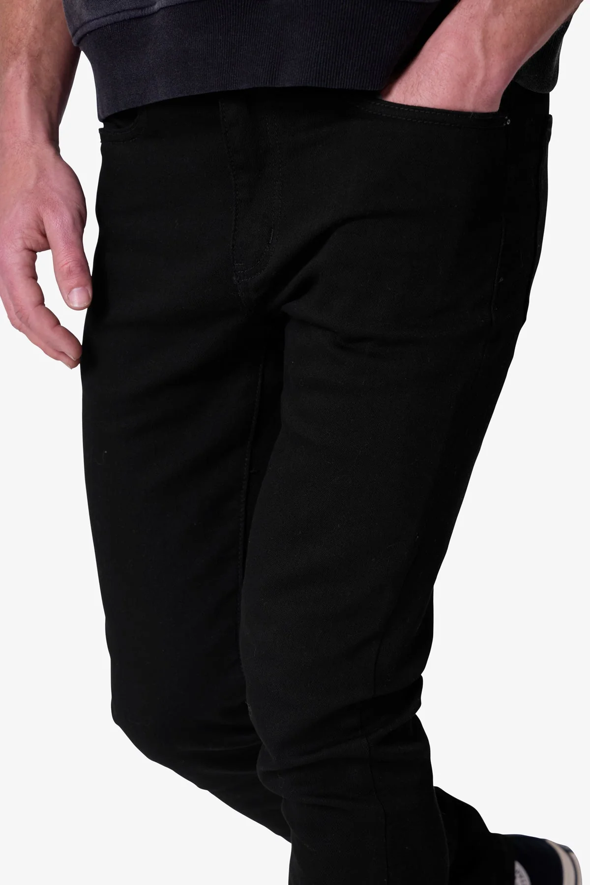 Raw Skinny Denim - Rinsed Black - Image 7