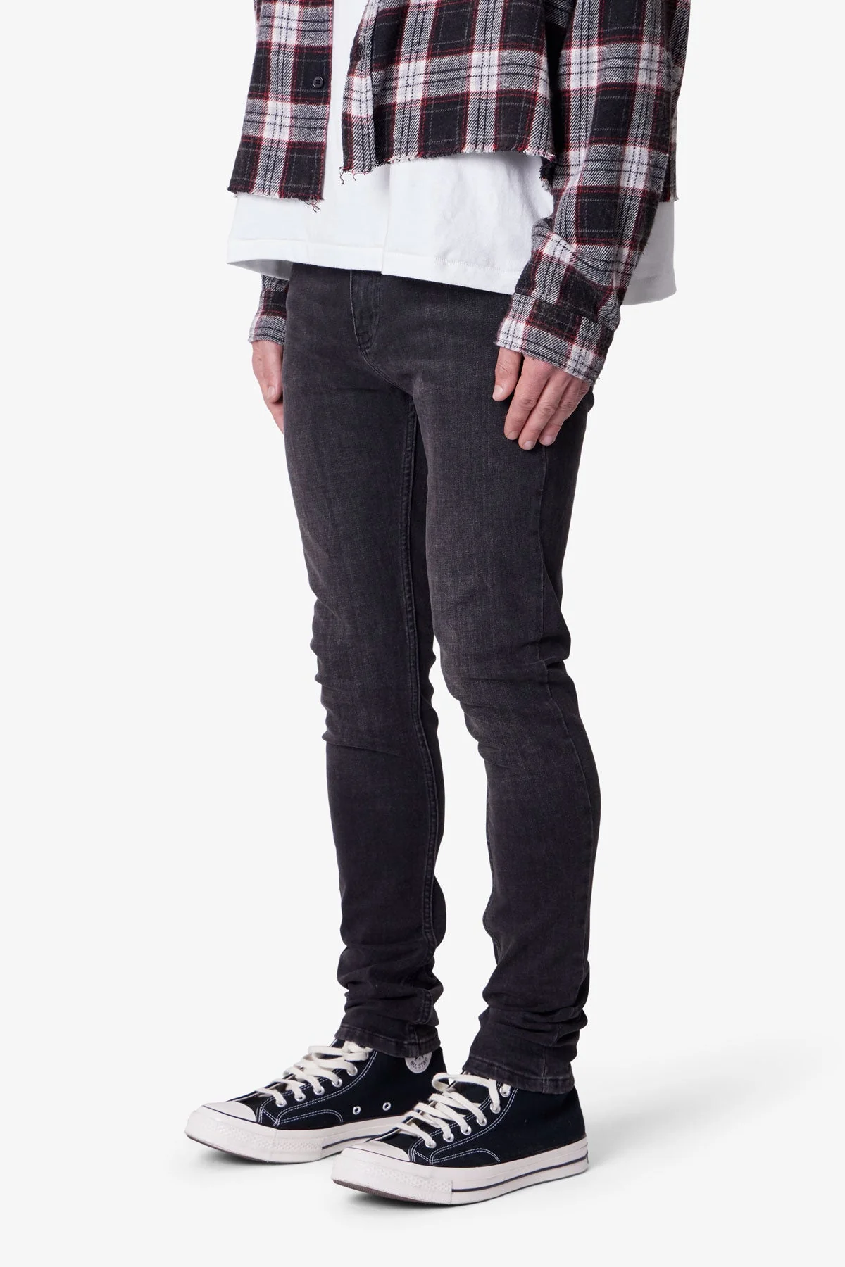 Skinny Denim - Stone Wash Black - Image 3