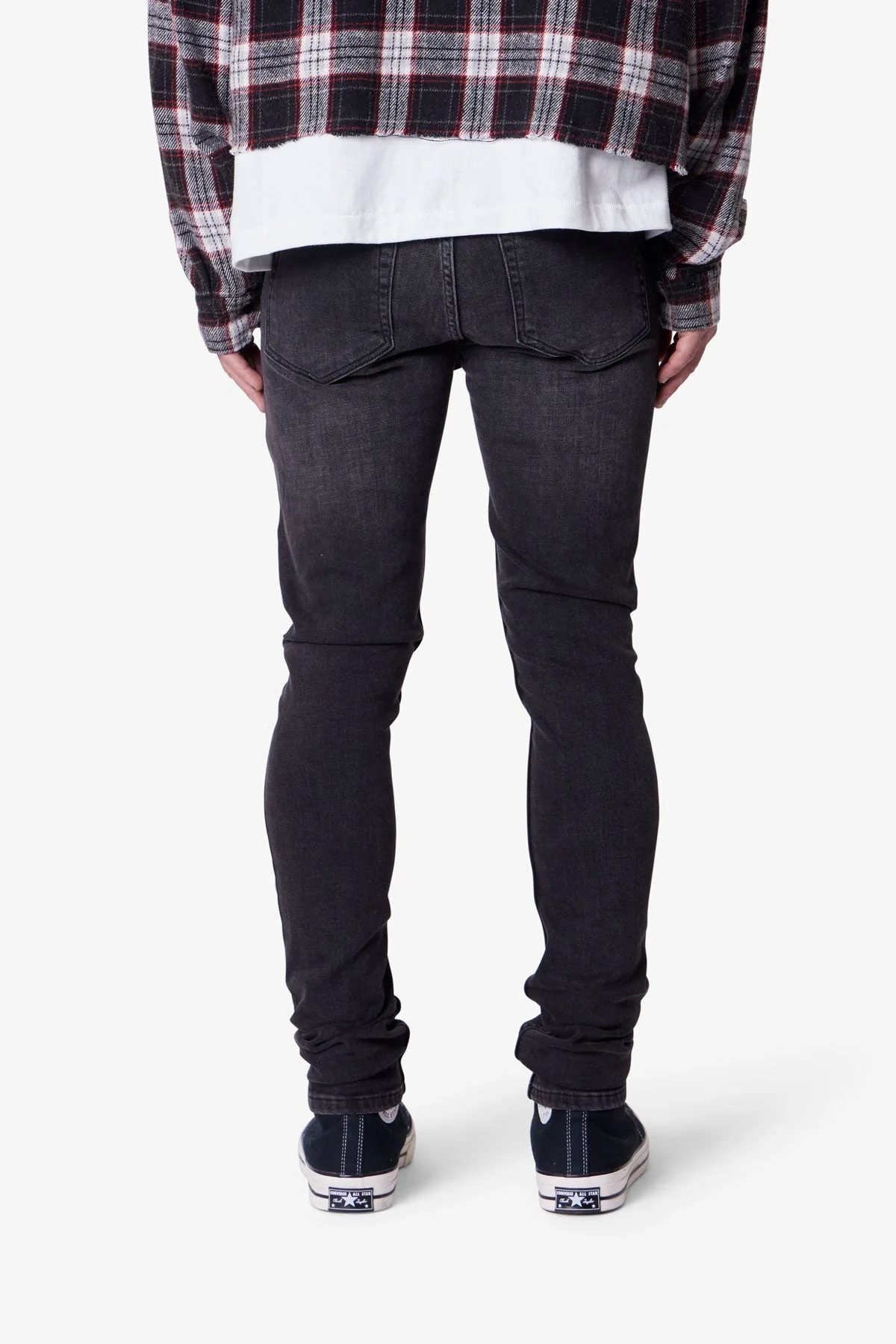 Skinny Denim - Stone Wash Black - Image 5