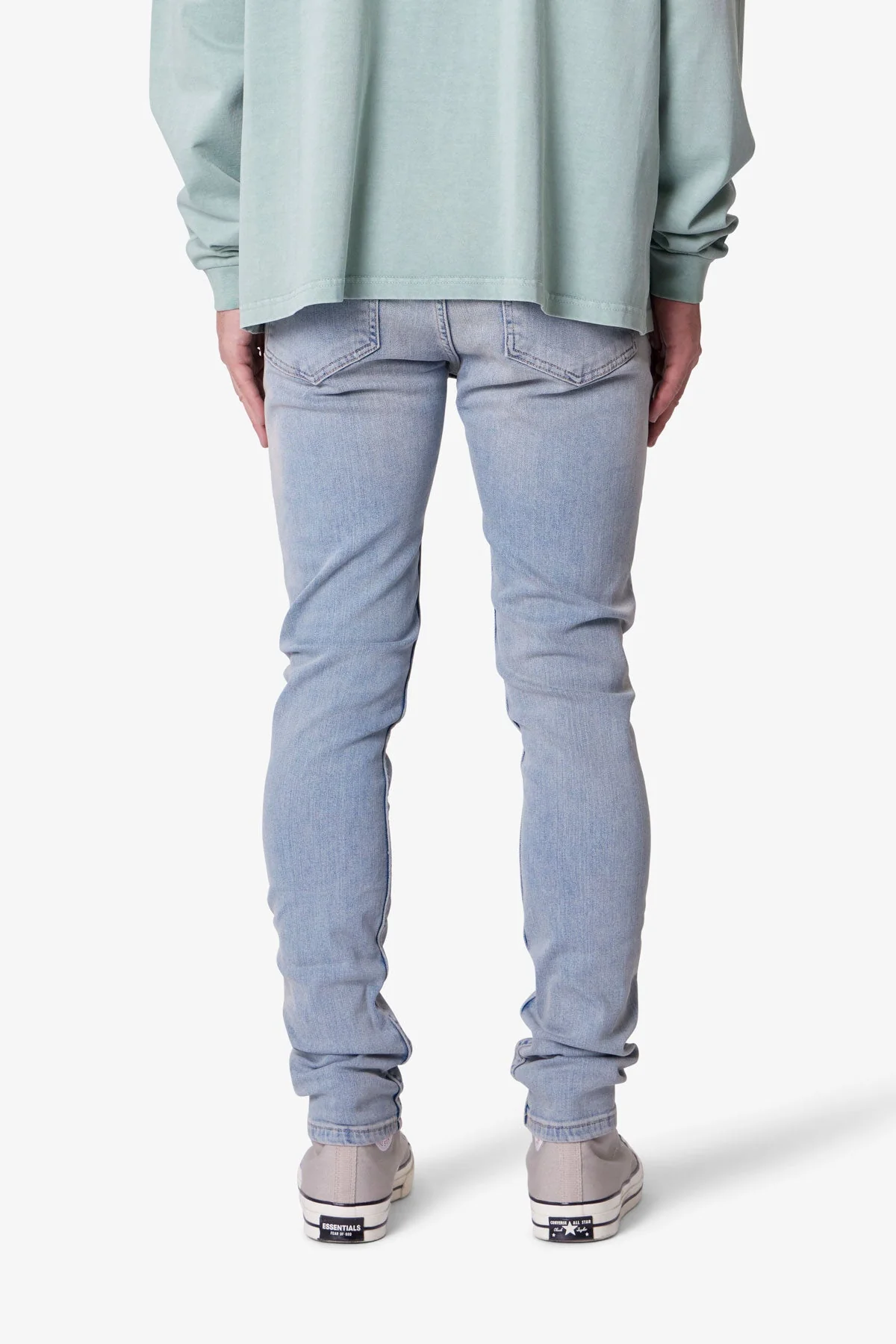 Skinny Denim - Light Sand Washed Blue - Image 5