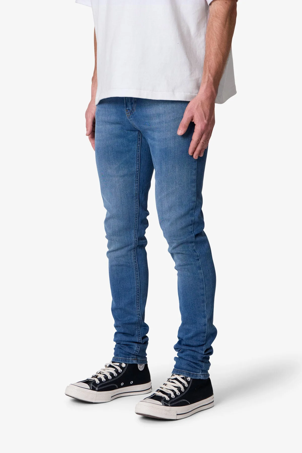 Skinny Denim - Washed Blue - Image 3
