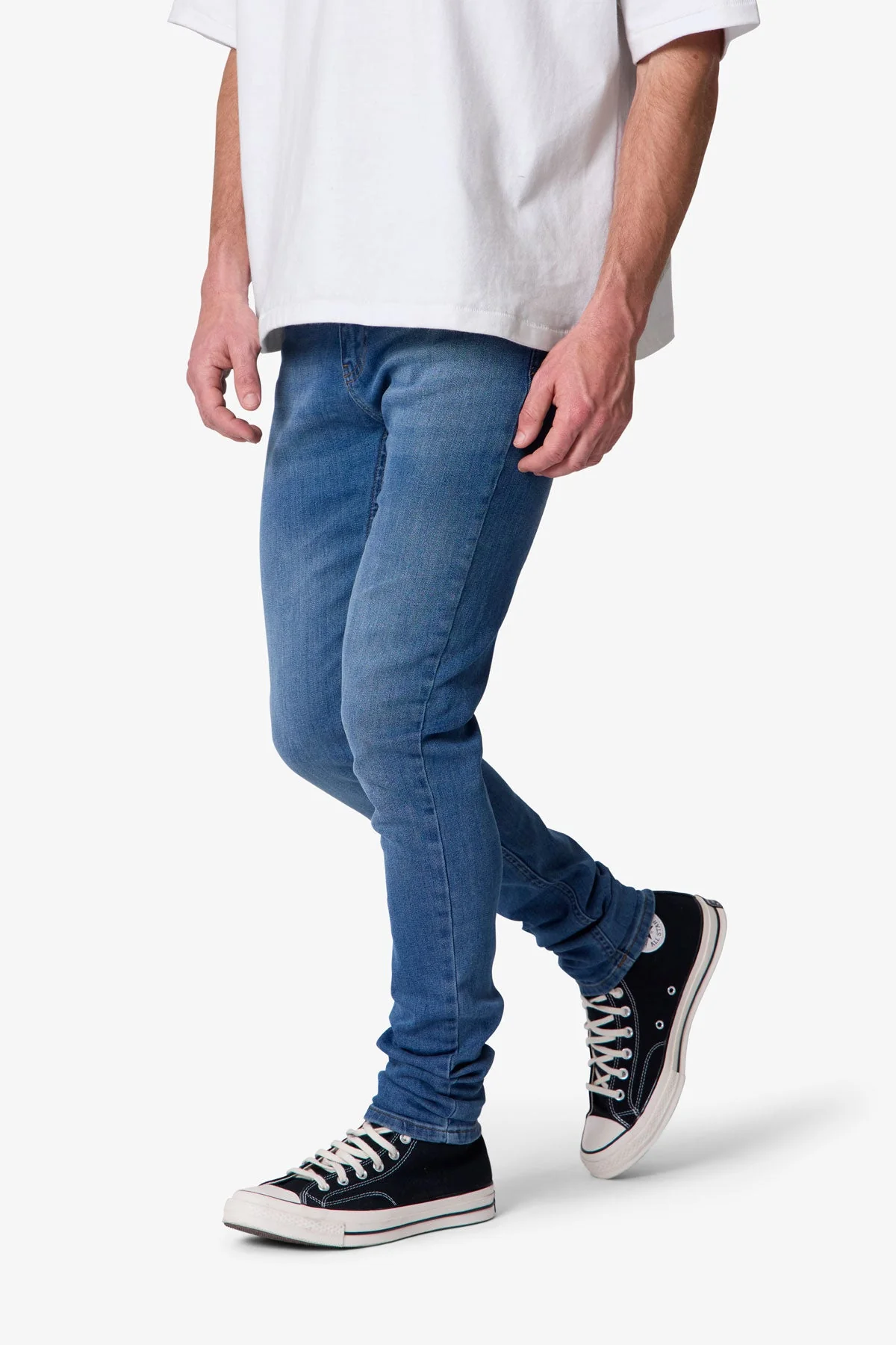 Skinny Denim - Washed Blue - Image 6