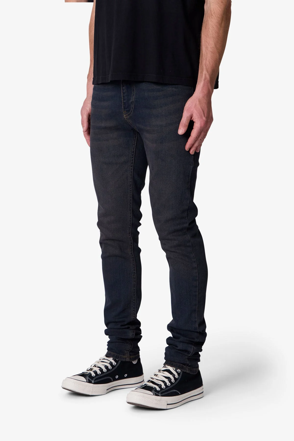 Skinny Denim - Washed Brown - Image 3