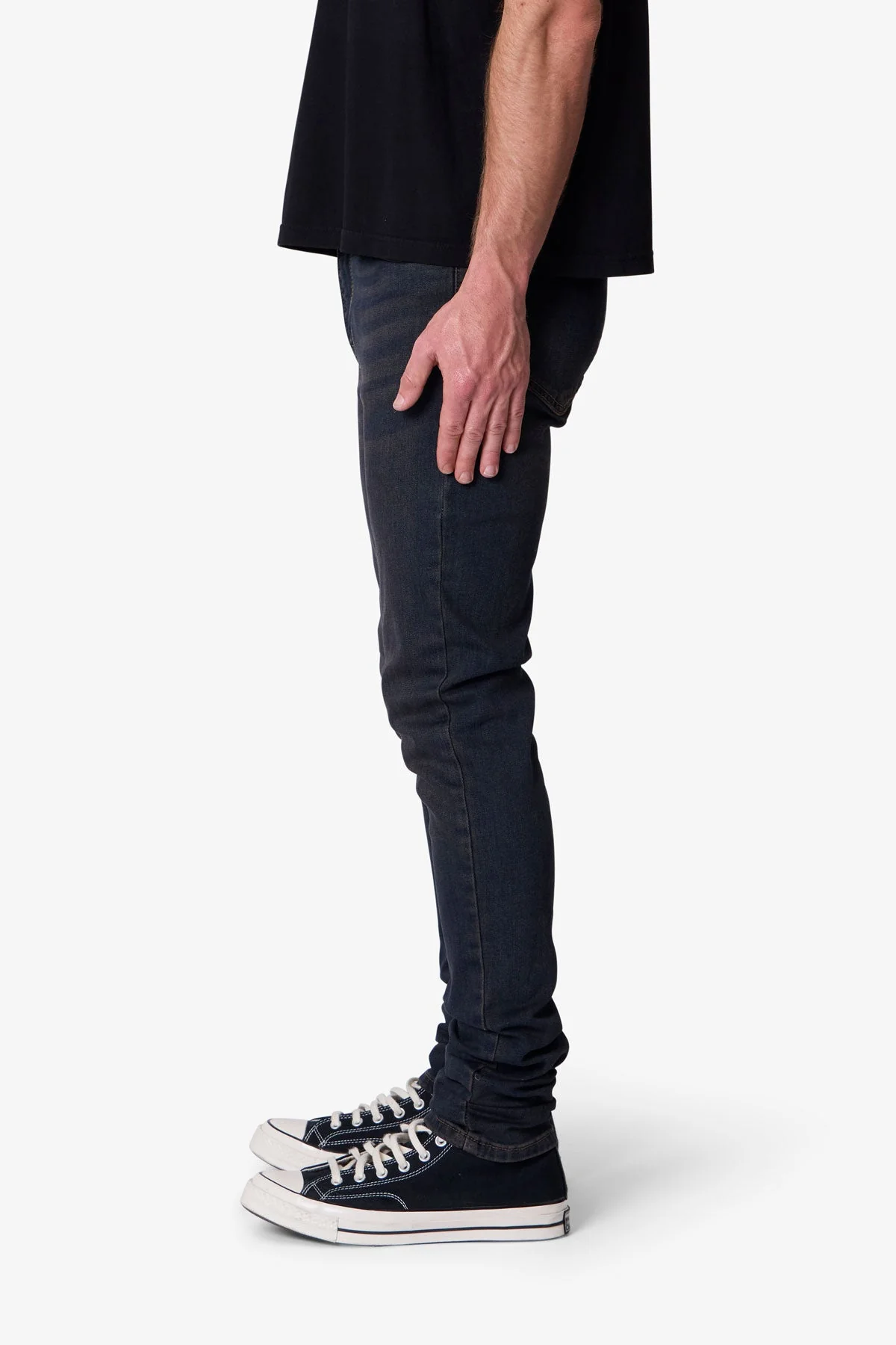 Skinny Denim - Washed Brown - Image 4