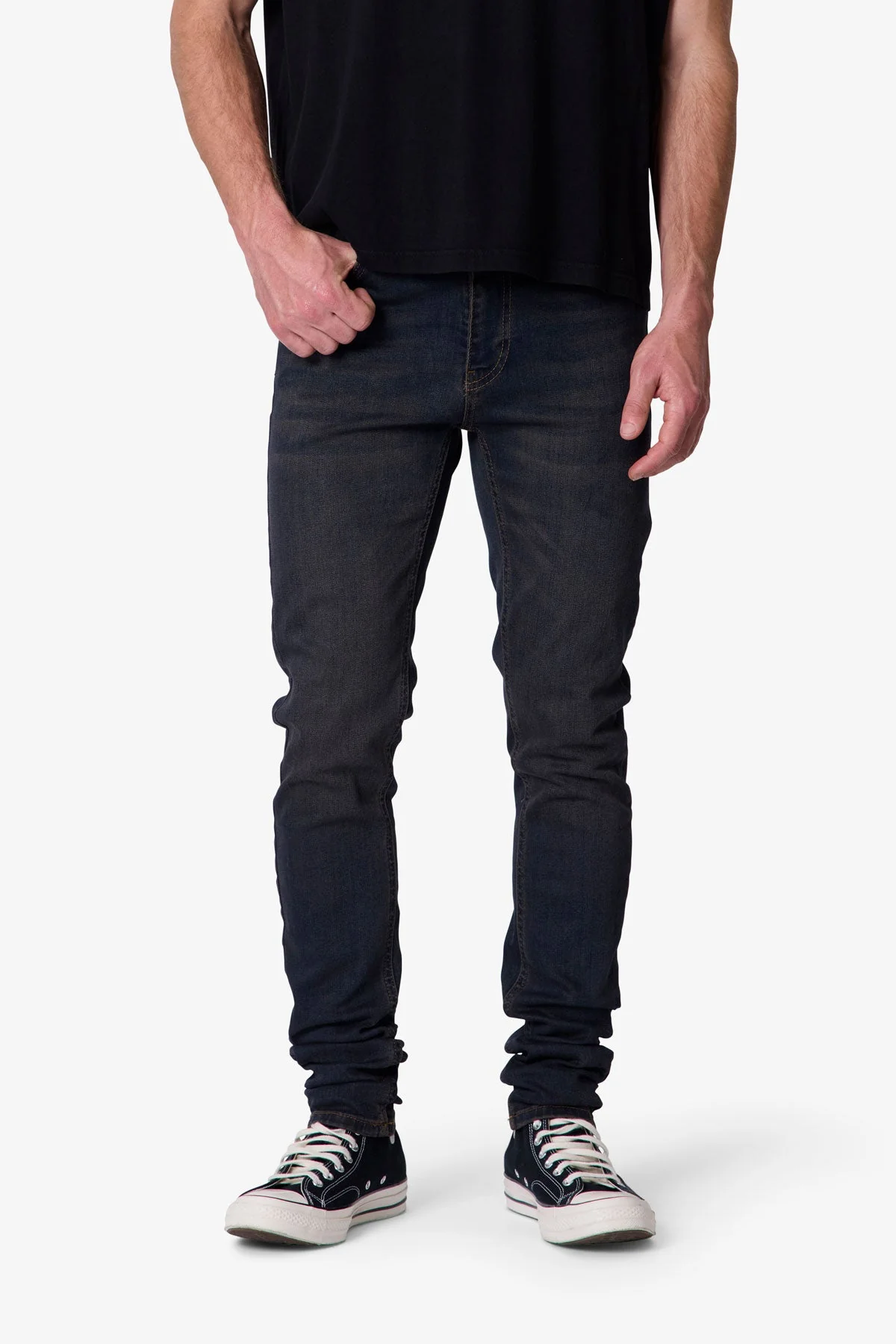 Skinny Denim - Washed Brown - Image 6