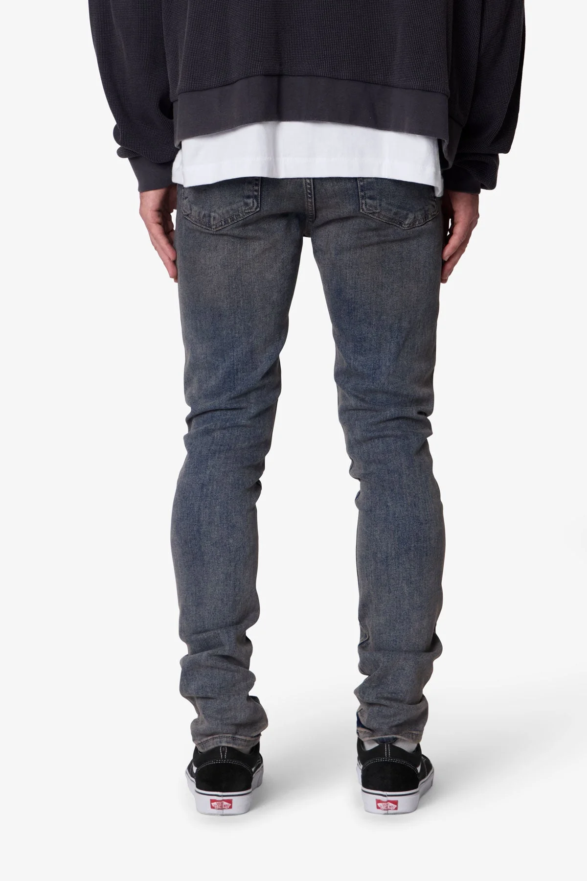 Skinny Oil Denim - Medium Blue - Image 5