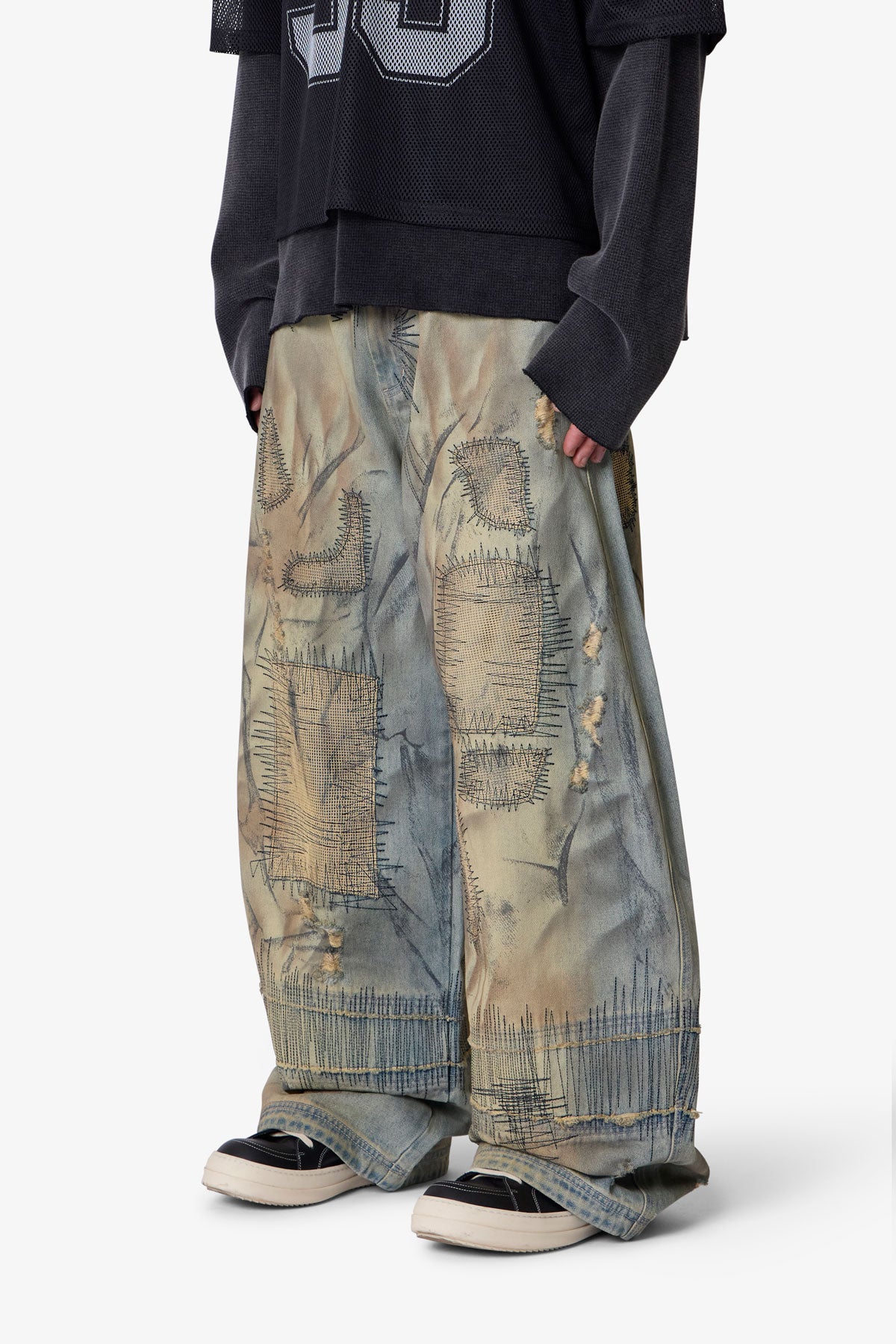 Stitched Barrel Denim - Vintage Blue - Image 3