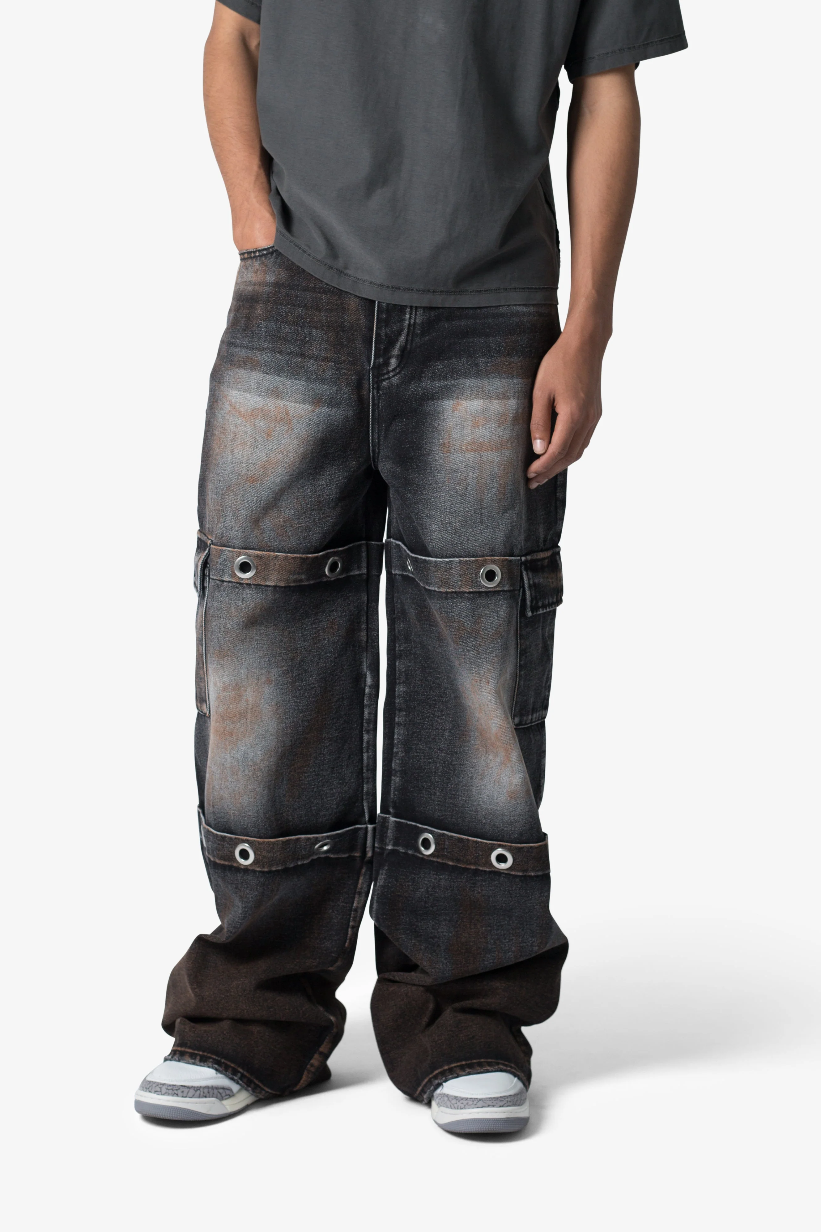 Void Baggy Ring Denim - Washed Black - Image 2