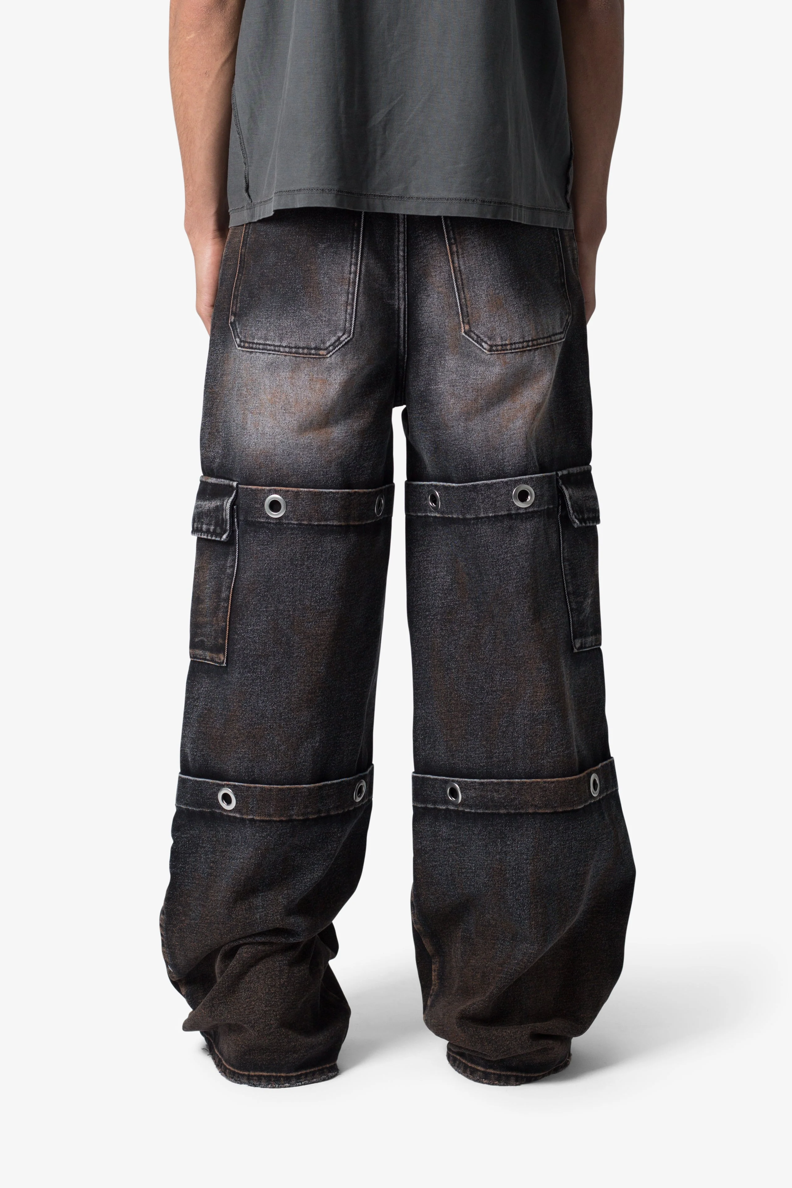 Void Baggy Ring Denim - Washed Black - Image 6