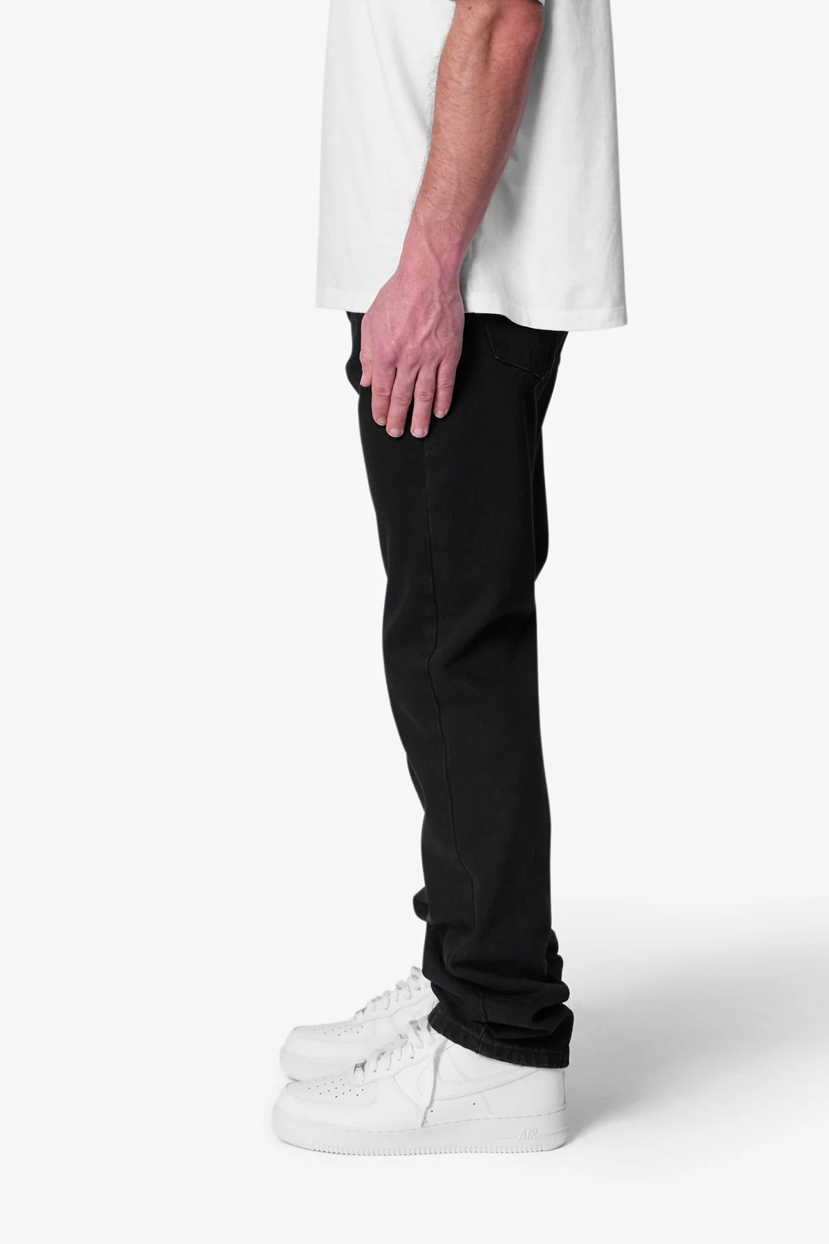 Raw Straight Denim - Rinsed Black - Image 4