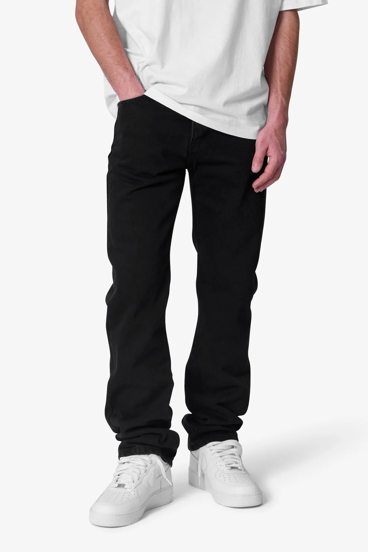 Raw Straight Denim - Rinsed Black - Image 6