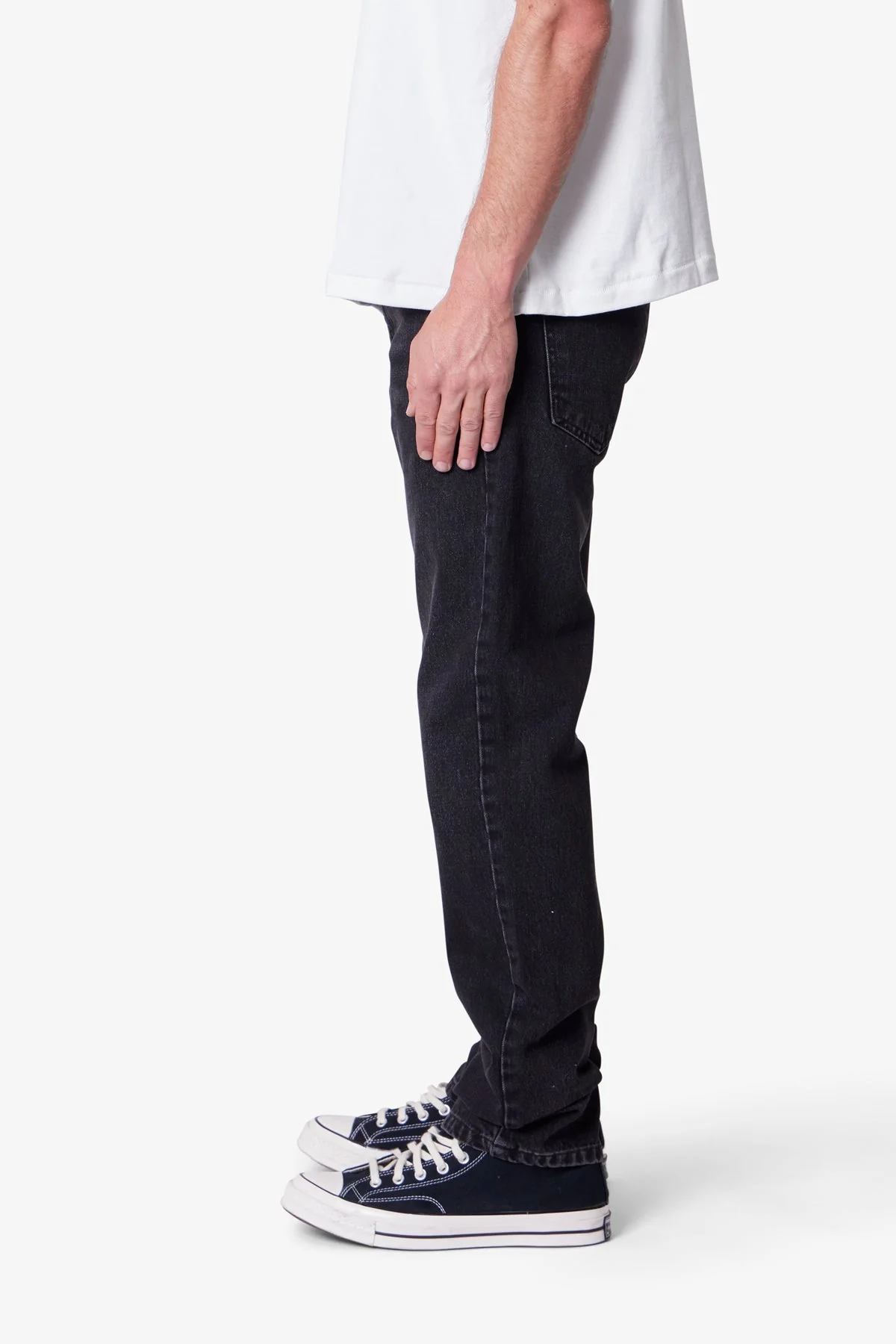 Straight Denim - Stone Wash Black - Image 4