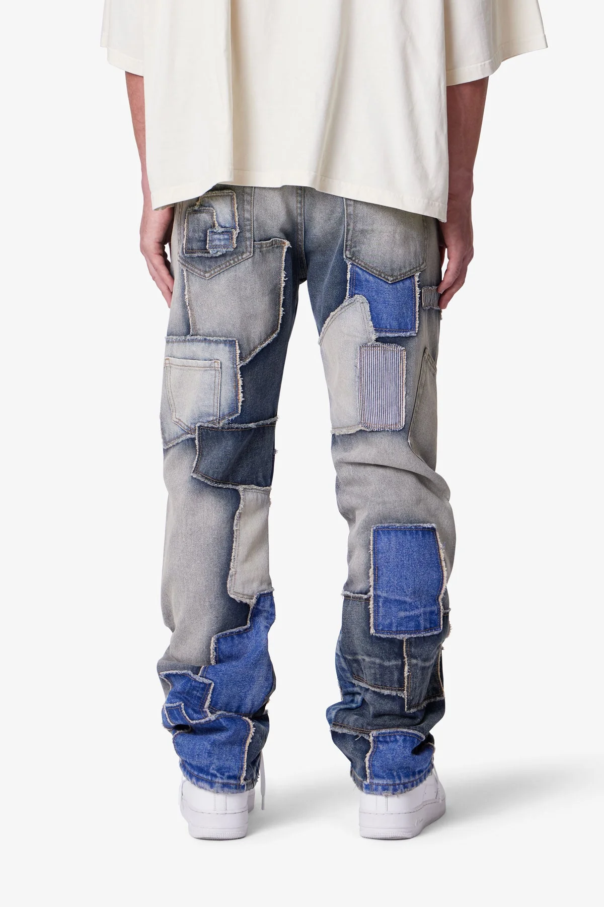 Straight Patchwork Denim - Multi - Image 5