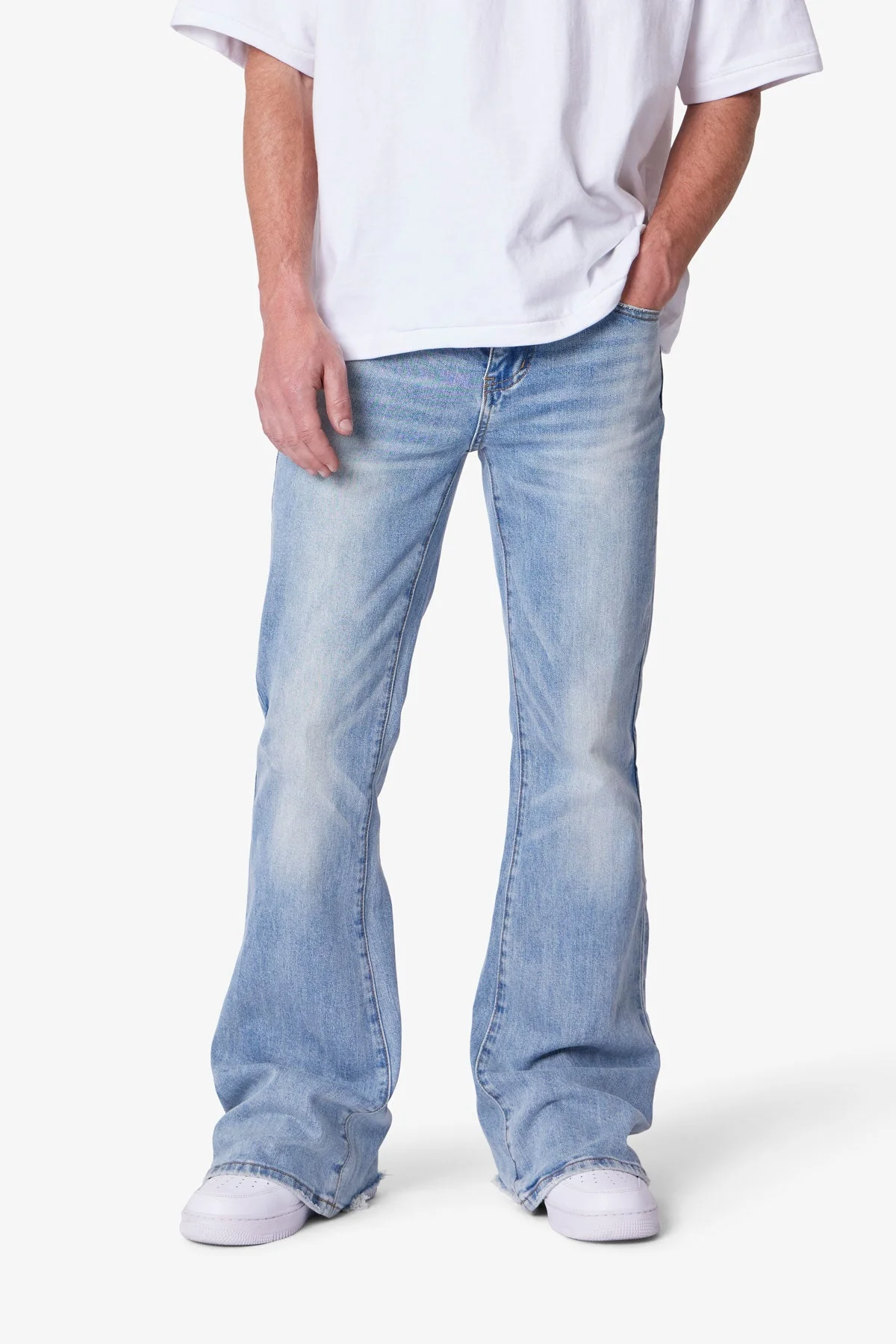 Super Flare Denim - Light Blue - Image 6