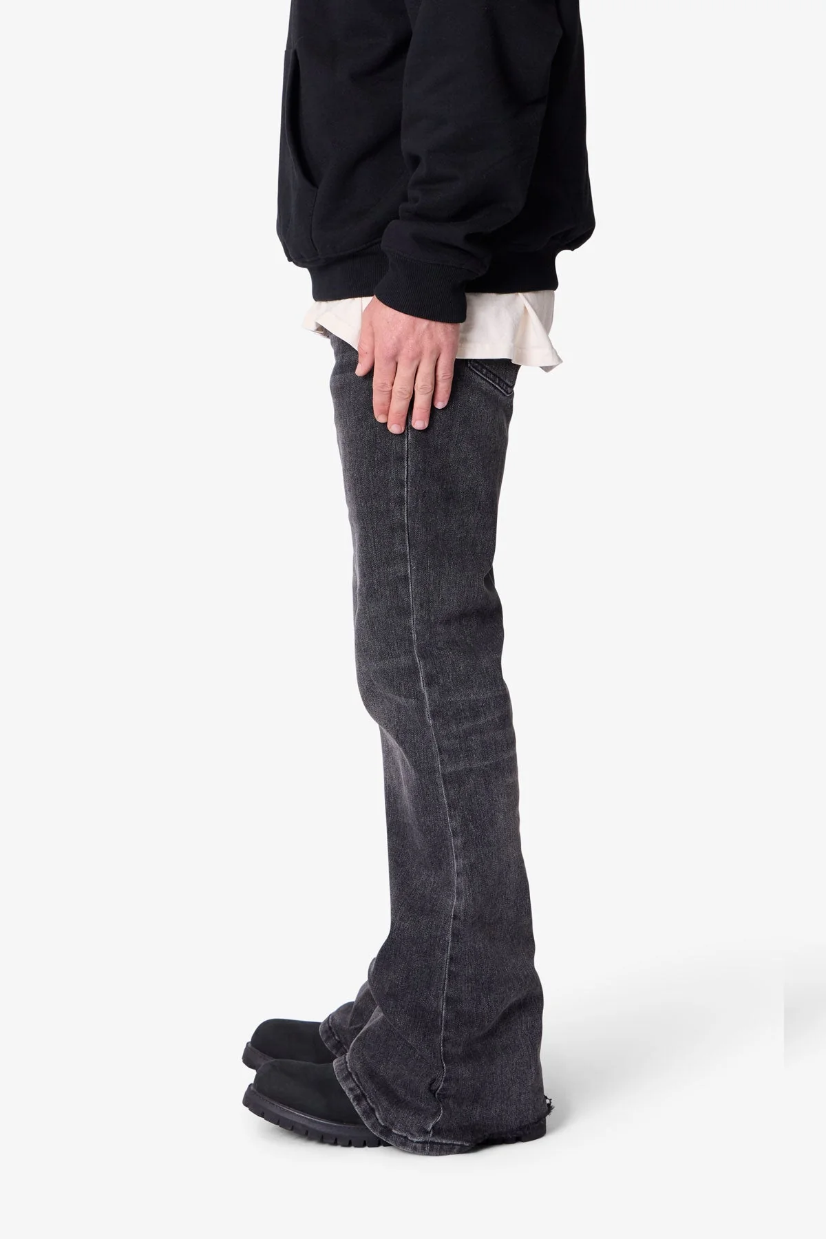 Super Flare Denim - Vintage Black - Image 4