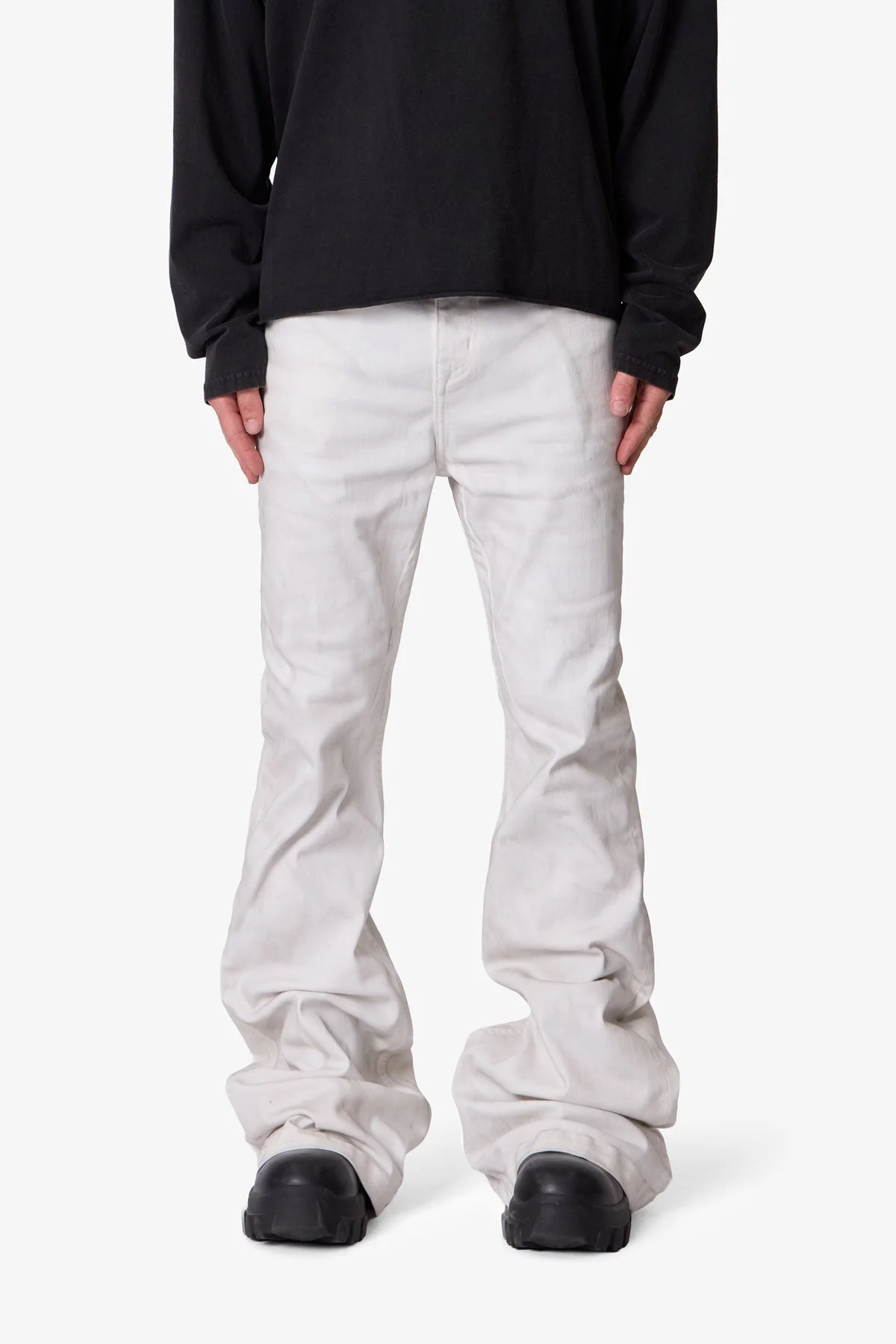 Super Stacked Denim - White - Image 2