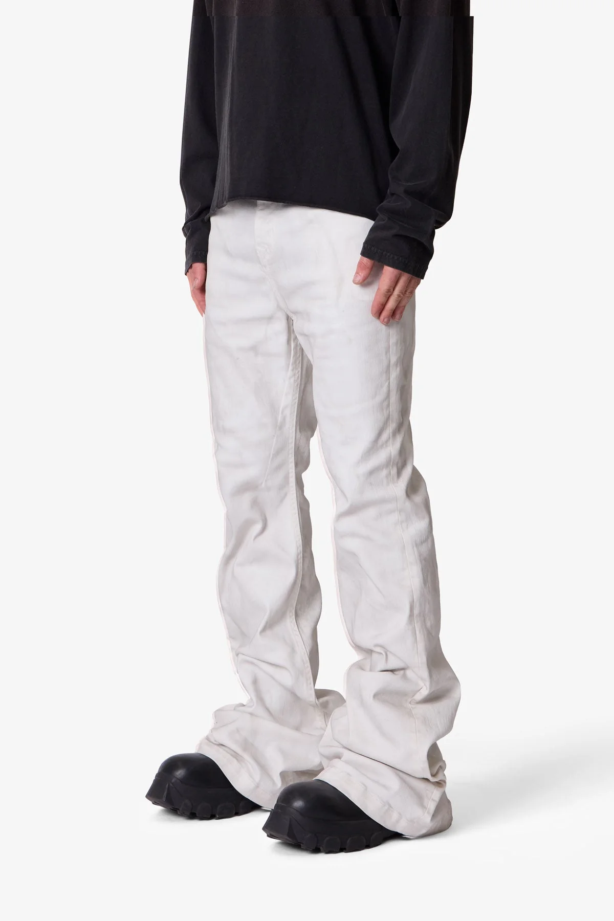Super Stacked Denim - White - Image 3