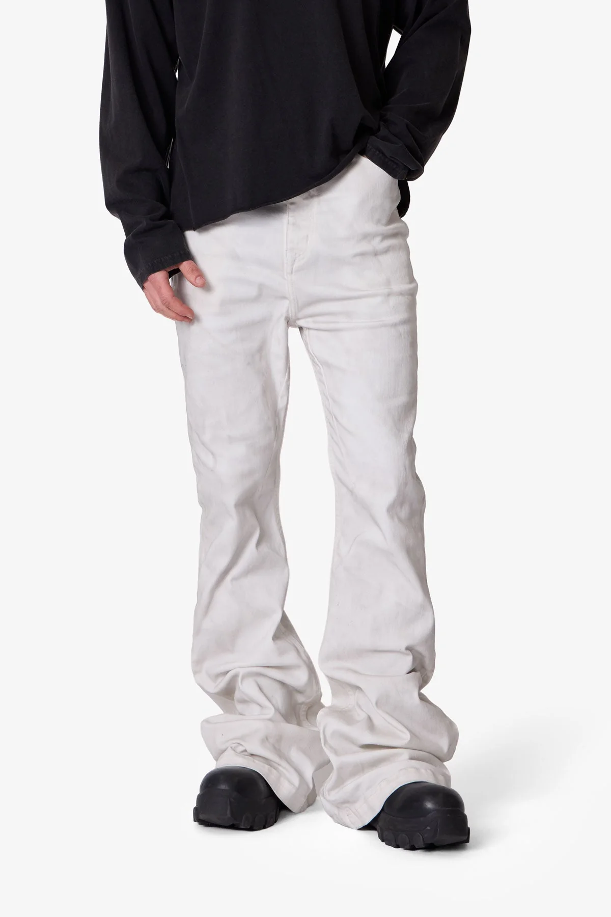 Super Stacked Denim - White - Image 6