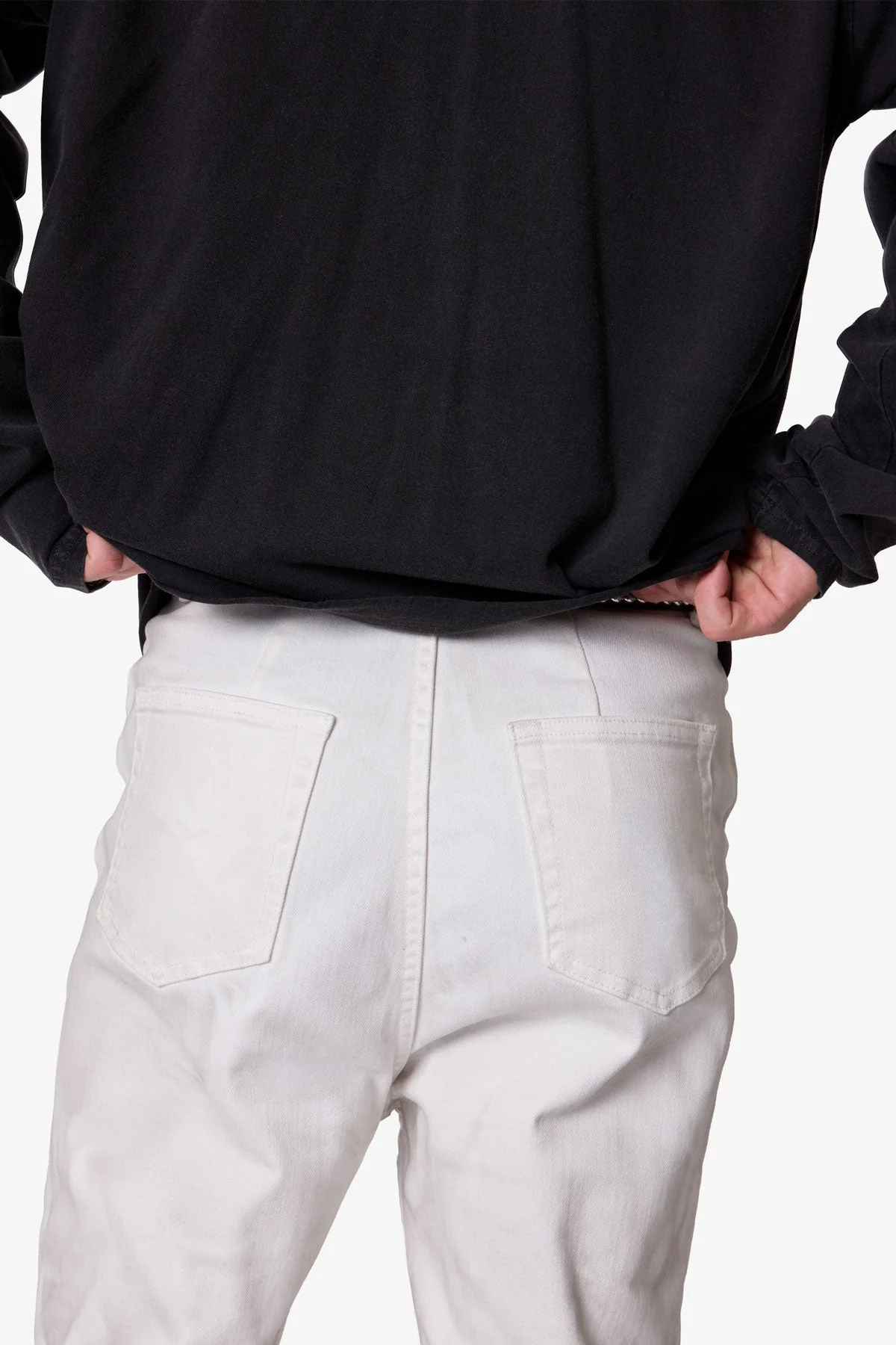 Super Stacked Denim - White - Image 8