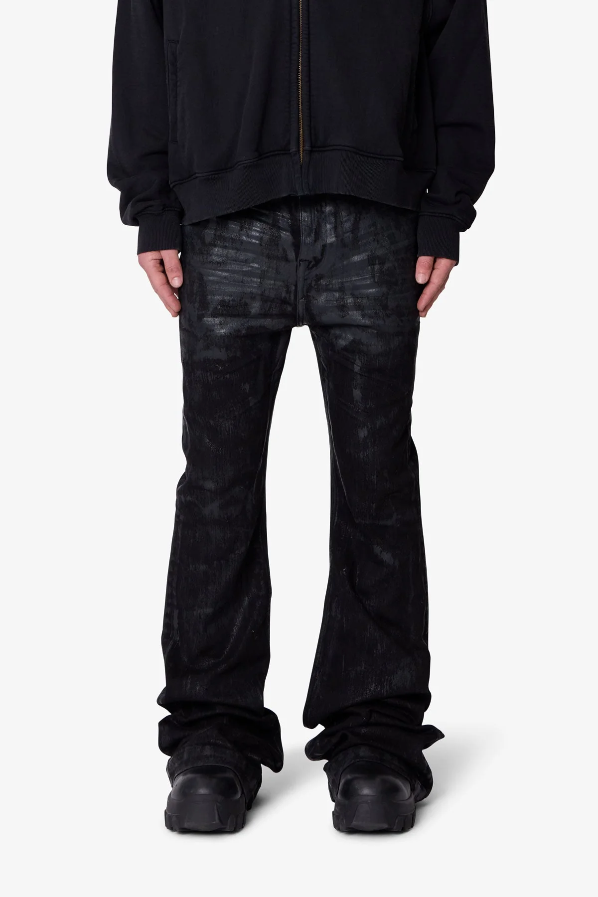 Super Stacked Denim - Waxed Black - Image 2