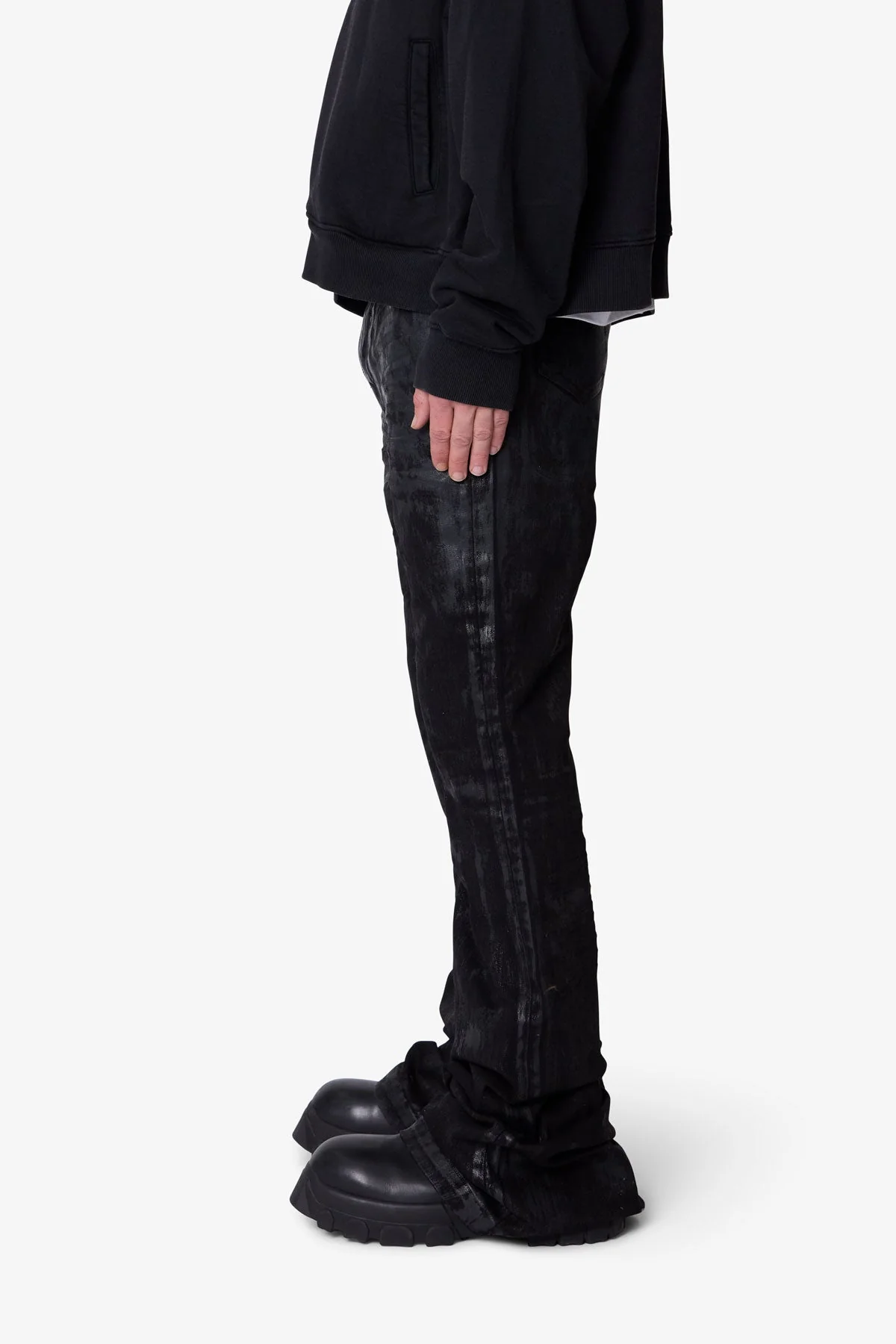 Super Stacked Denim - Waxed Black - Image 4
