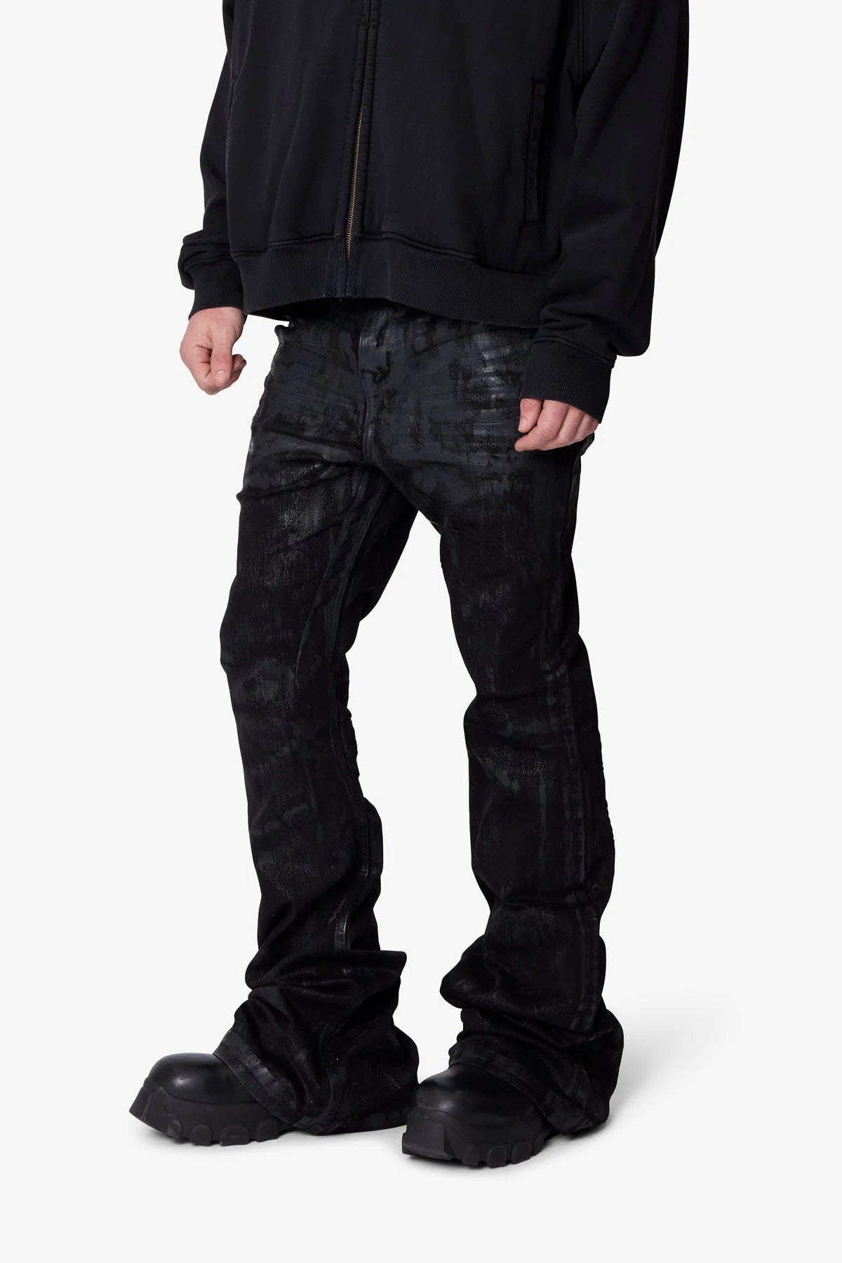 Super Stacked Denim - Waxed Black - Image 6