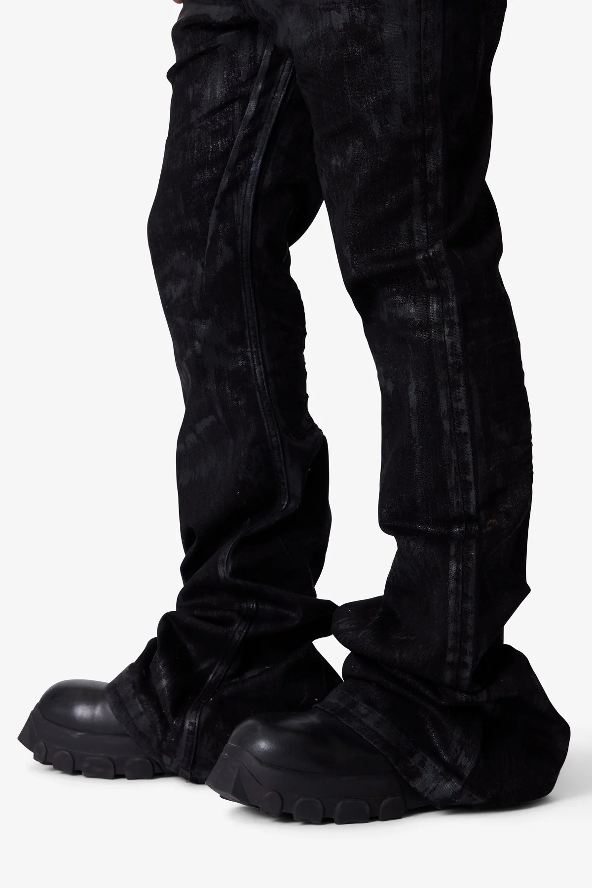 Super Stacked Denim - Waxed Black - Image 7