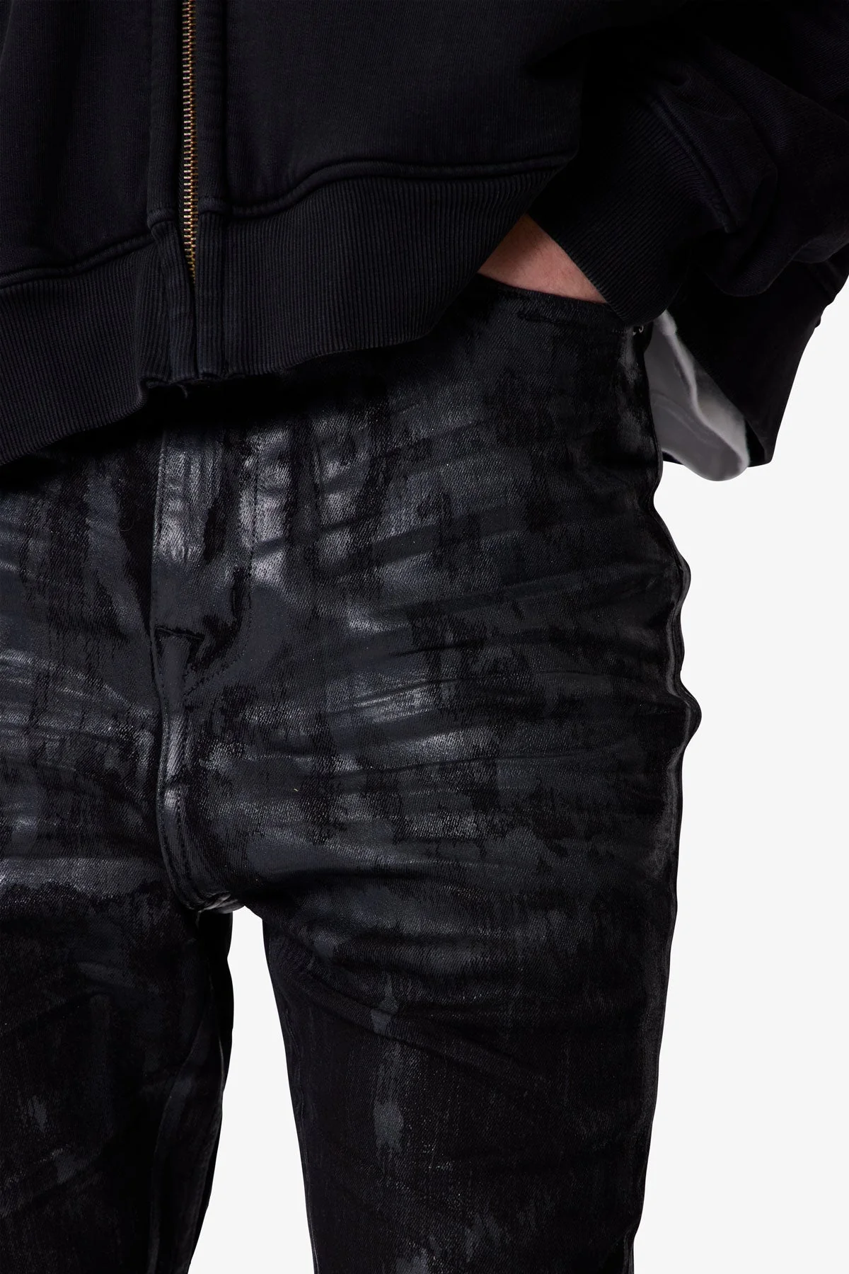 Super Stacked Denim - Waxed Black - Image 8