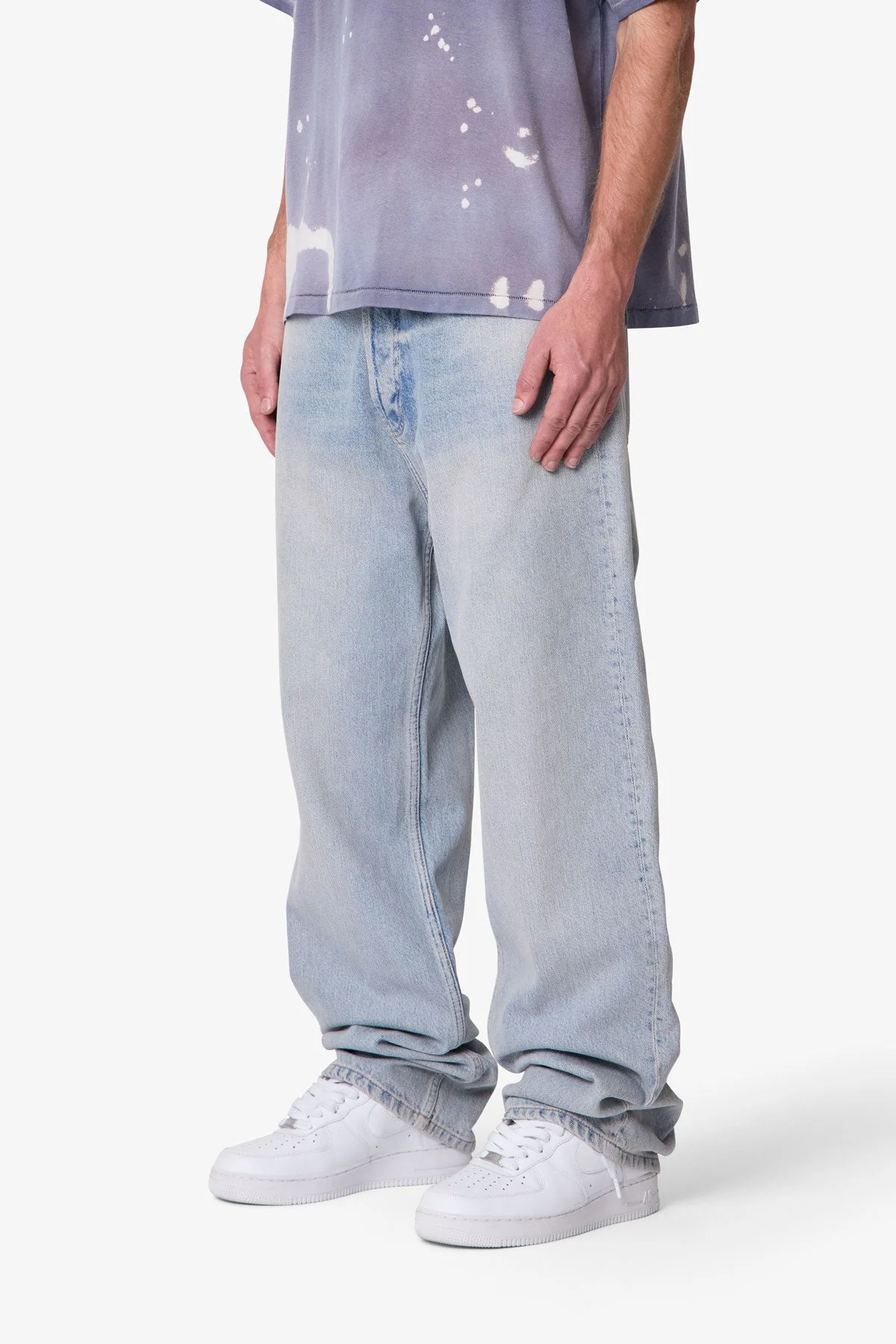 Ultra Baggy Denim - Light Sand Washed Blue - Image 3