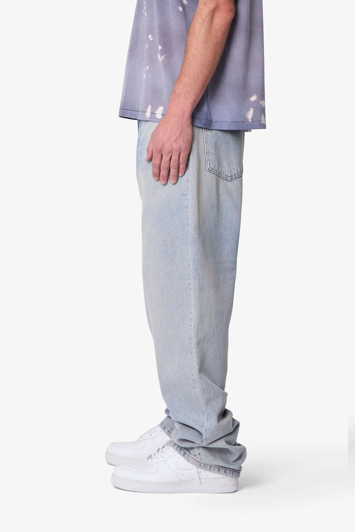 Ultra Baggy Denim - Light Sand Washed Blue - Image 4
