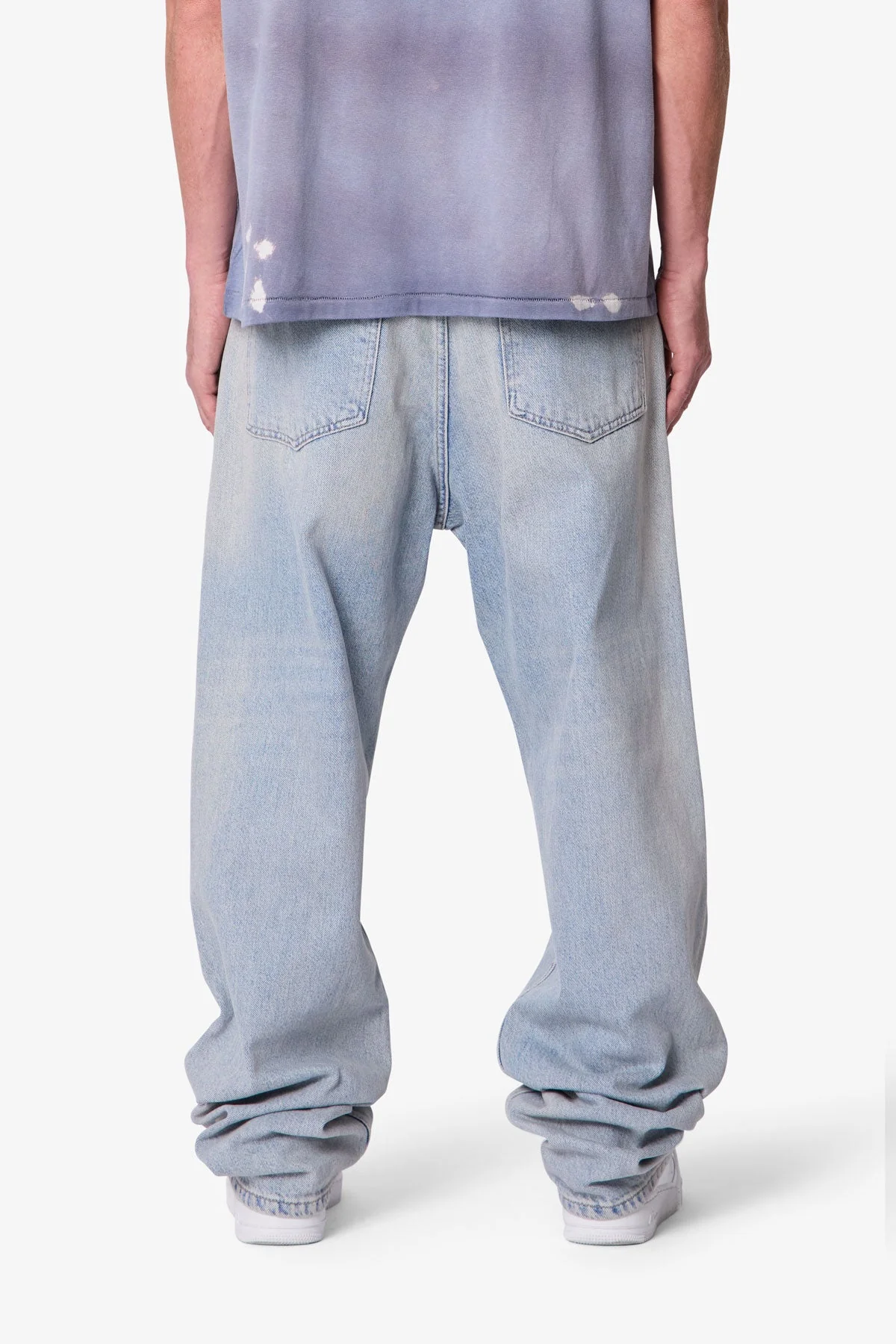 Ultra Baggy Denim - Light Sand Washed Blue - Image 5