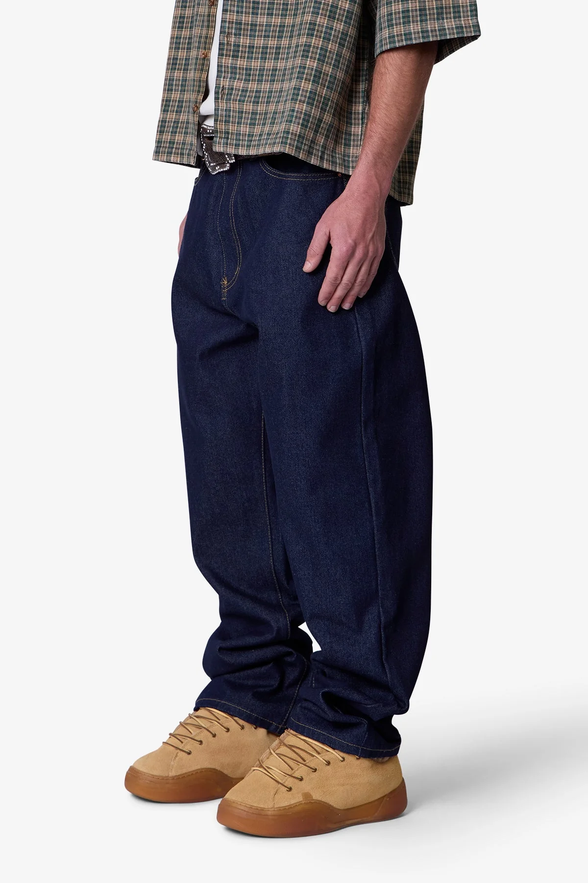 Raw Ultra Baggy Denim - Rinsed Indigo - Image 3