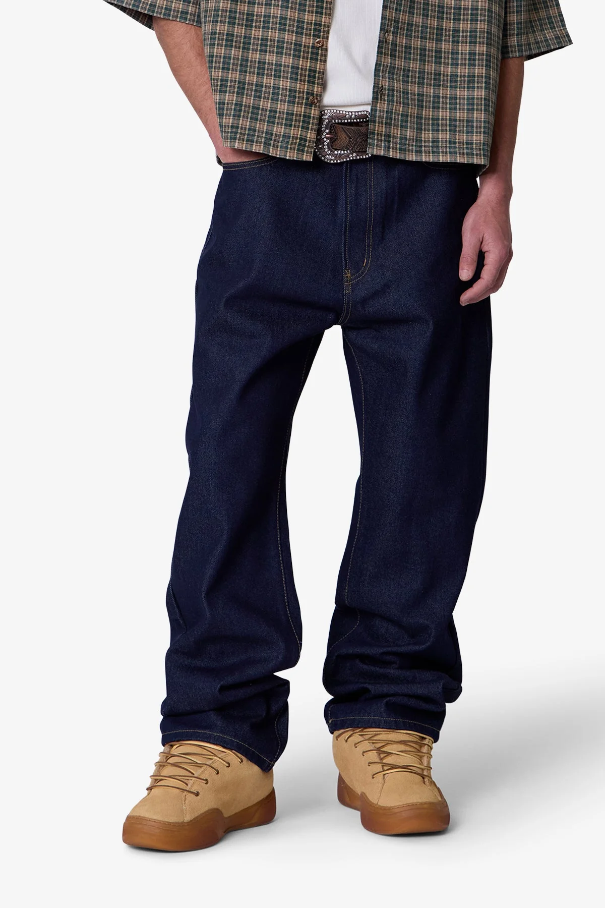Raw Ultra Baggy Denim - Rinsed Indigo - Image 7