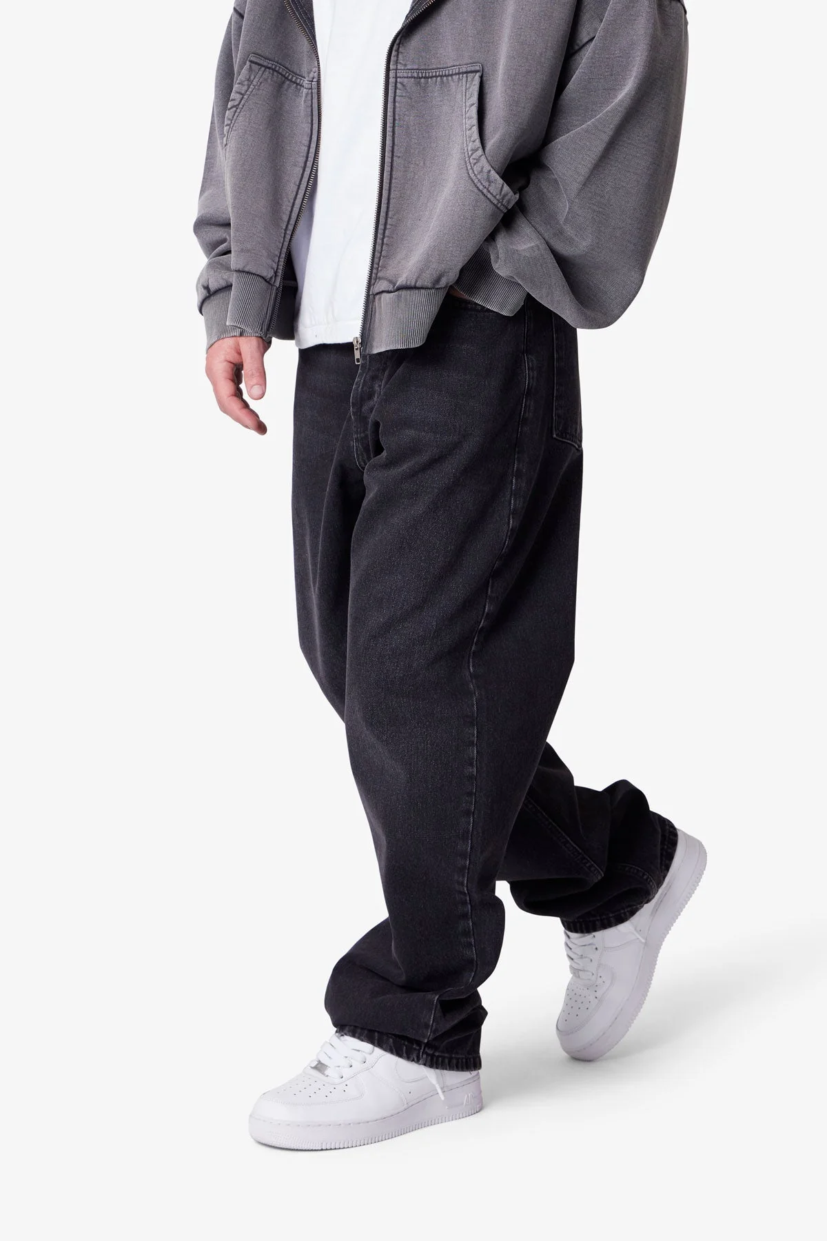 Ultra Baggy Denim - Stone Wash Black - Image 6