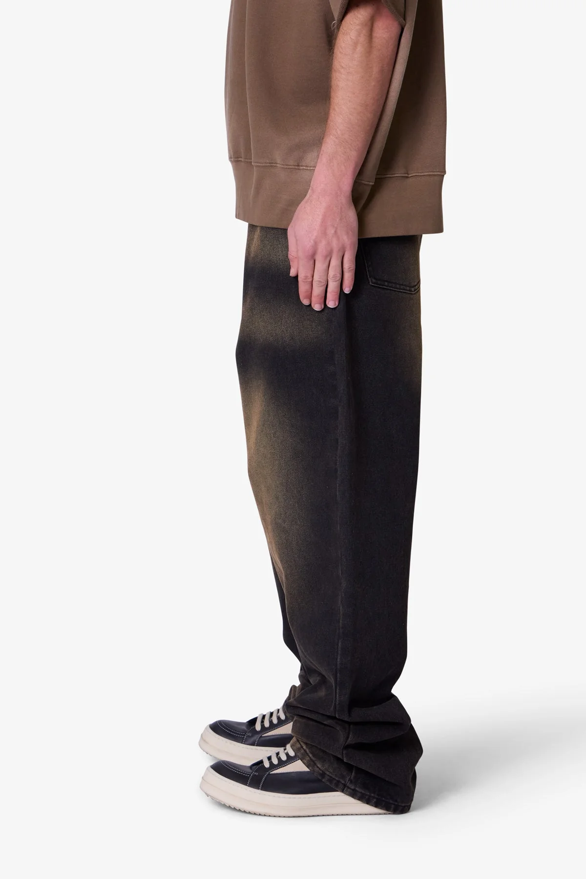 Ultra Baggy Dried Denim - Washed Black - Image 4