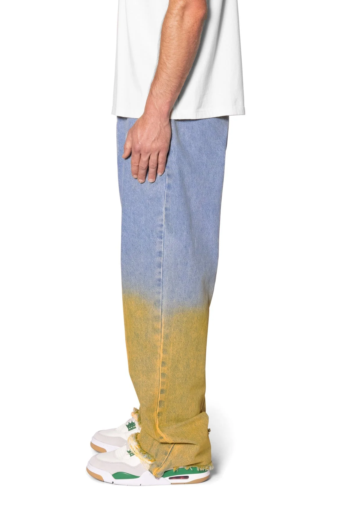 Ultra Baggy Dual Gradient Washed Denim - Blue - Image 4