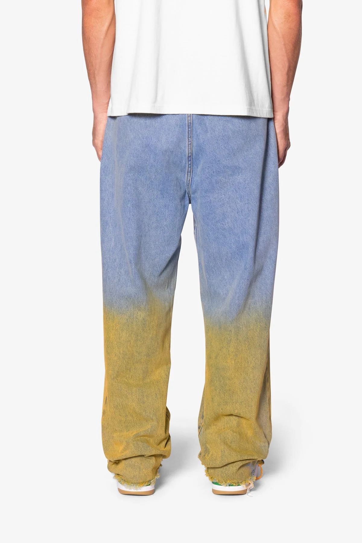 Ultra Baggy Dual Gradient Washed Denim - Blue - Image 5